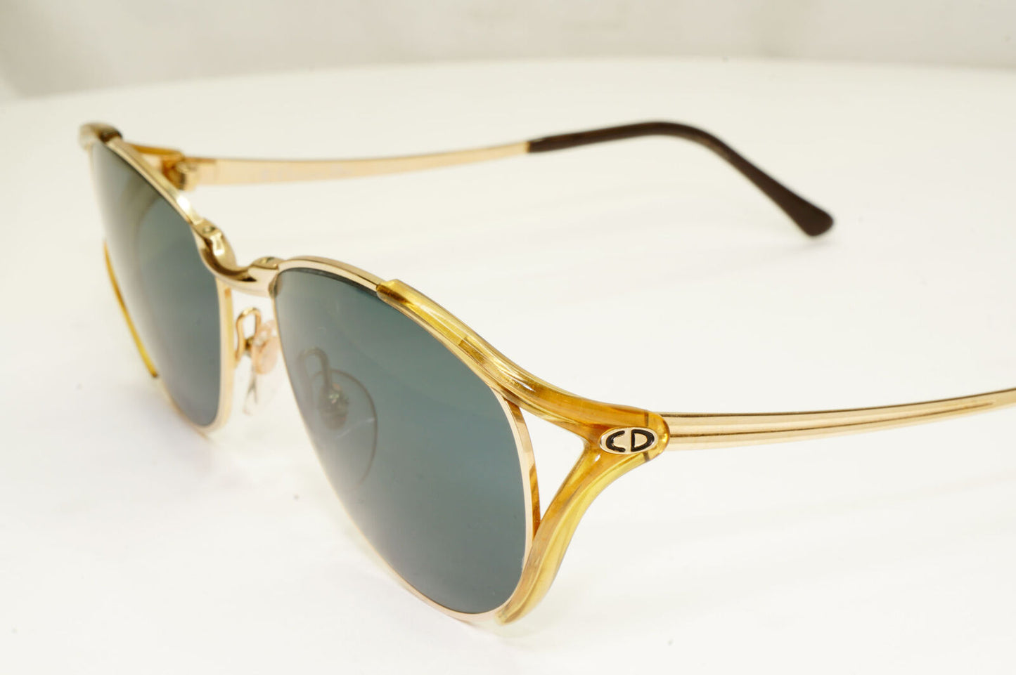 Christian Dior Womens Vintage Sunglasses Austria 1990s Gold 2195 48 160222