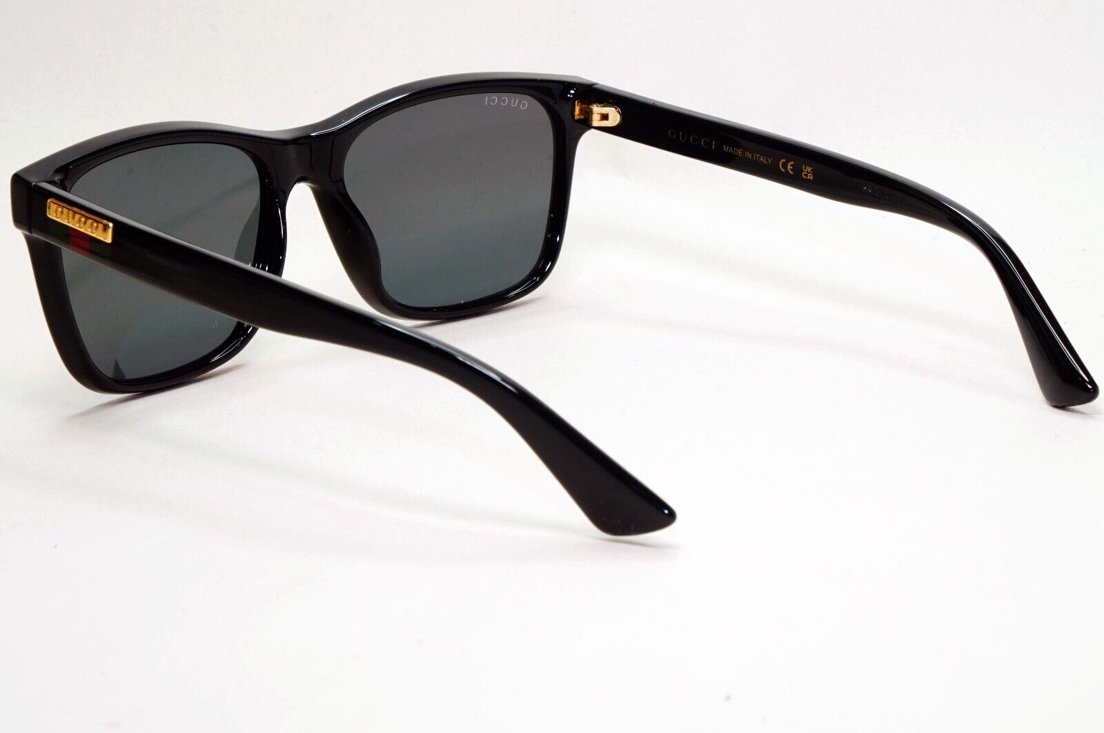 Gucci Sunglasses Black Year 2020 Square Gold Red Green GG 0746S 001 57mm 230924