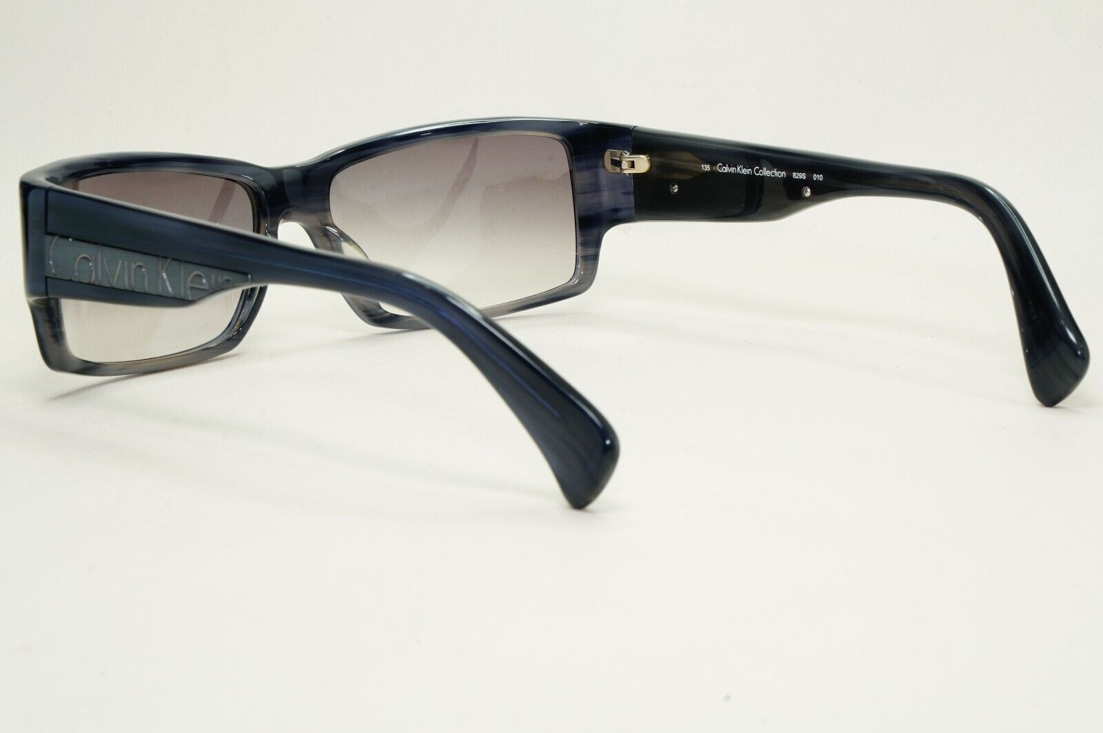 Calvin Klein Sunglasses 2005 Vintage Blue Grey Gradient Square 829S 010 121124