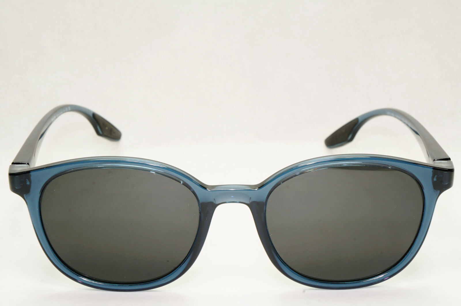 Prada Sunglasses Blue Avio Transparent Black Round PS03NV VPS 03N CZH-1O1 51mm