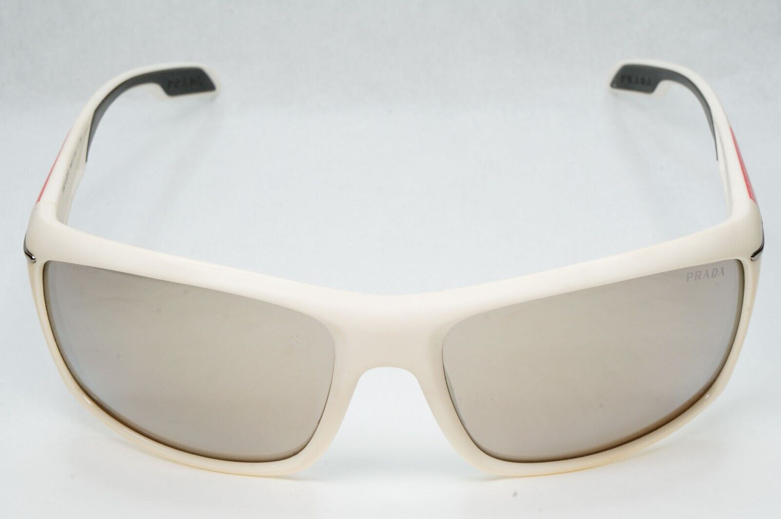 Prada Sunglasses 2012 White Grey Mirrored Silver PS01NS SPS 01N NAV-1C0