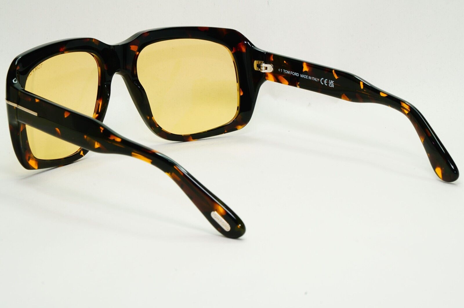 Tom Ford Sunglasses Bailey-02 Brown Tortoise Yellow Square FT0885 TF 885 55E