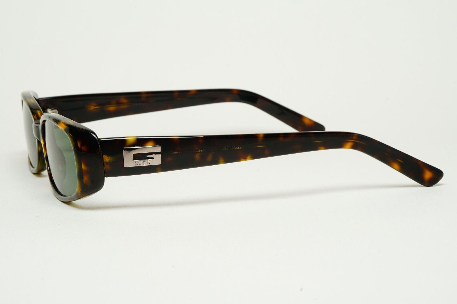 Gucci Sunglasses 1998 Vintage Brown Green Rectangle GG 2452/S 05L 050225
