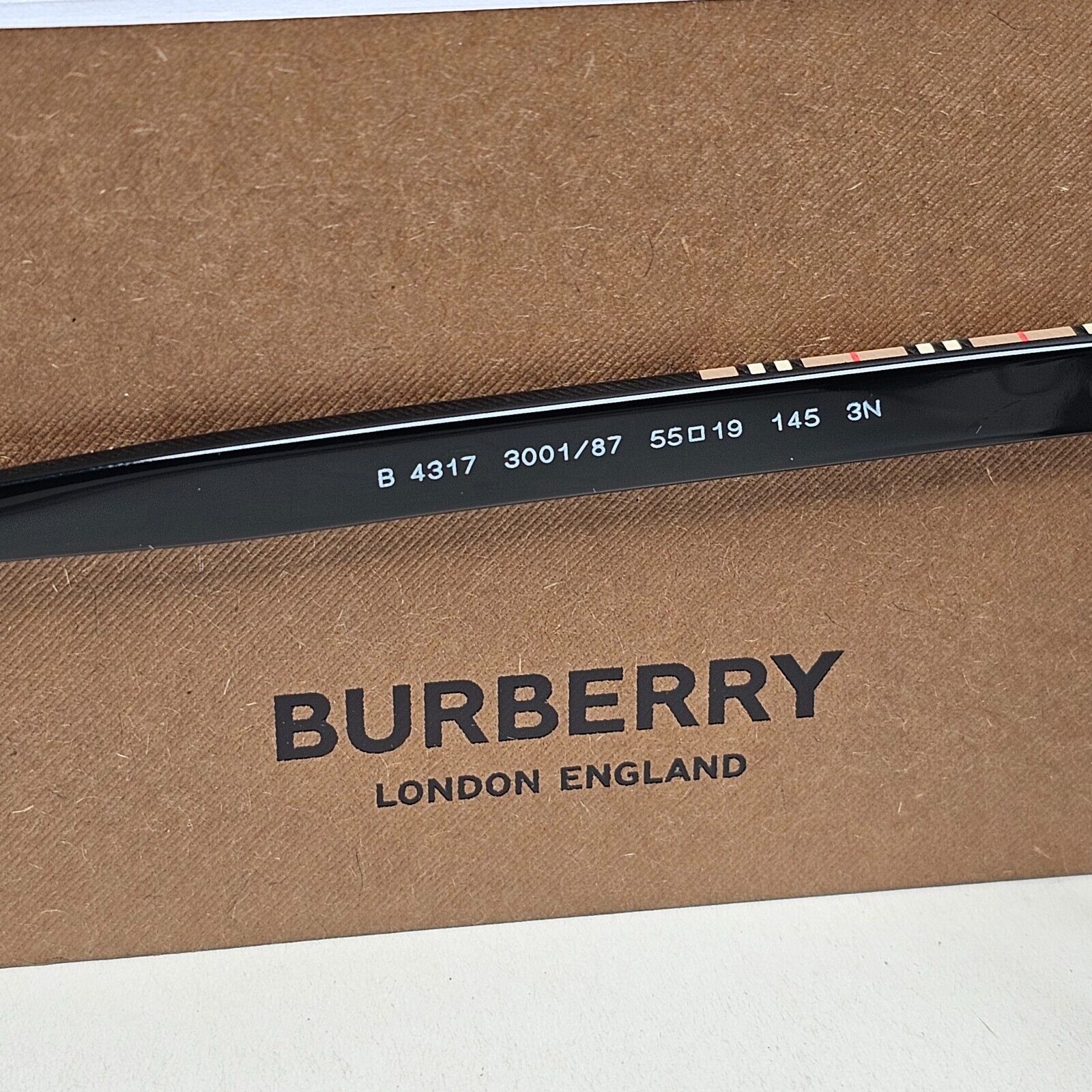 Burberry Sunglasses Aubrey Black Silver Grey Square BE 4317 3001/87 55mm