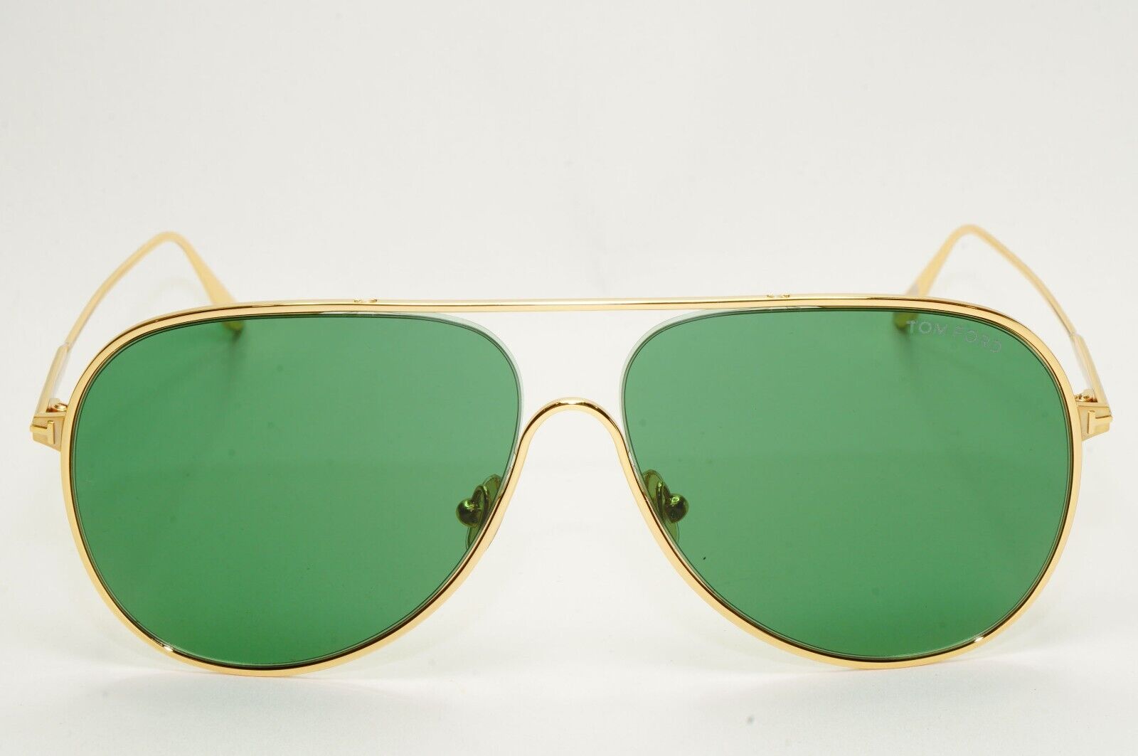 Tom Ford Sunglasses Alec Gold Green Metal Pilot Large FT0824 TF 824 30N 62mm