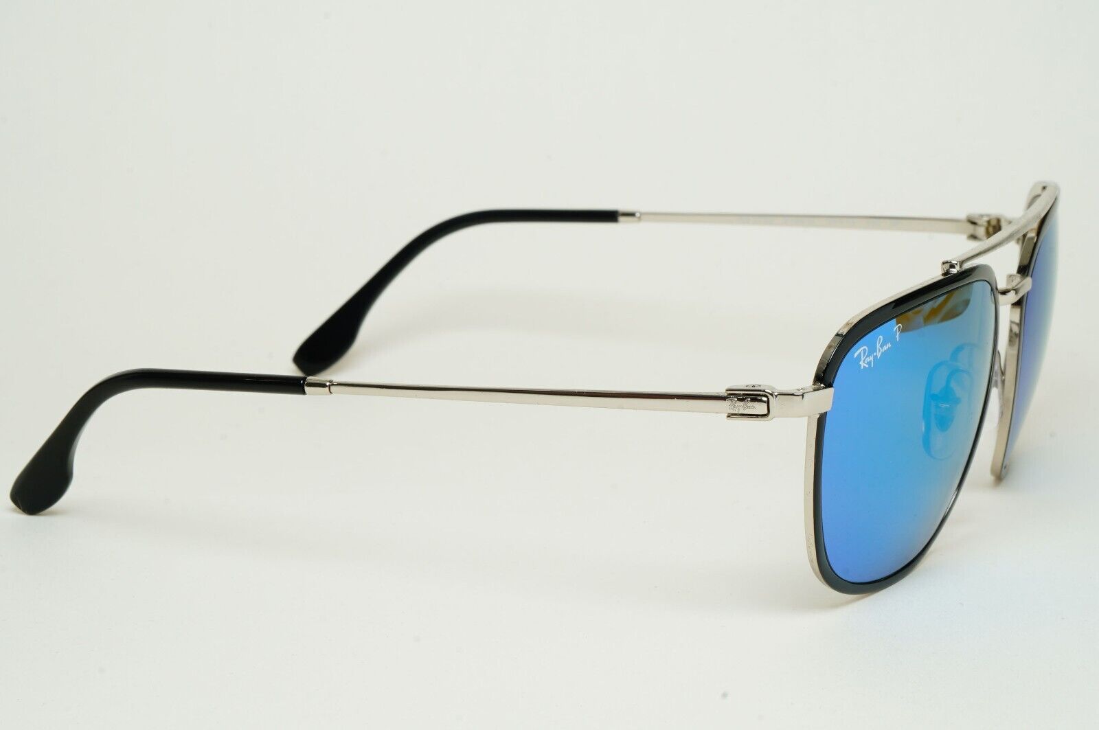 Ray-Ban Sunglasses Chromance Blue Mirror Polarized Black RB 3708 9144/4L 59mm
