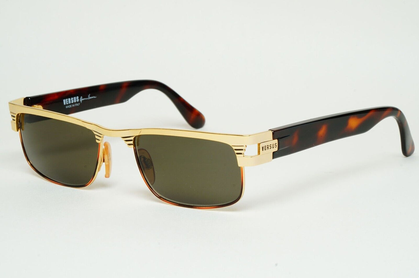 Versus Sunglasses 1996 by Gianni Versace Vintage Gold Grey MOD F26 COL 36M