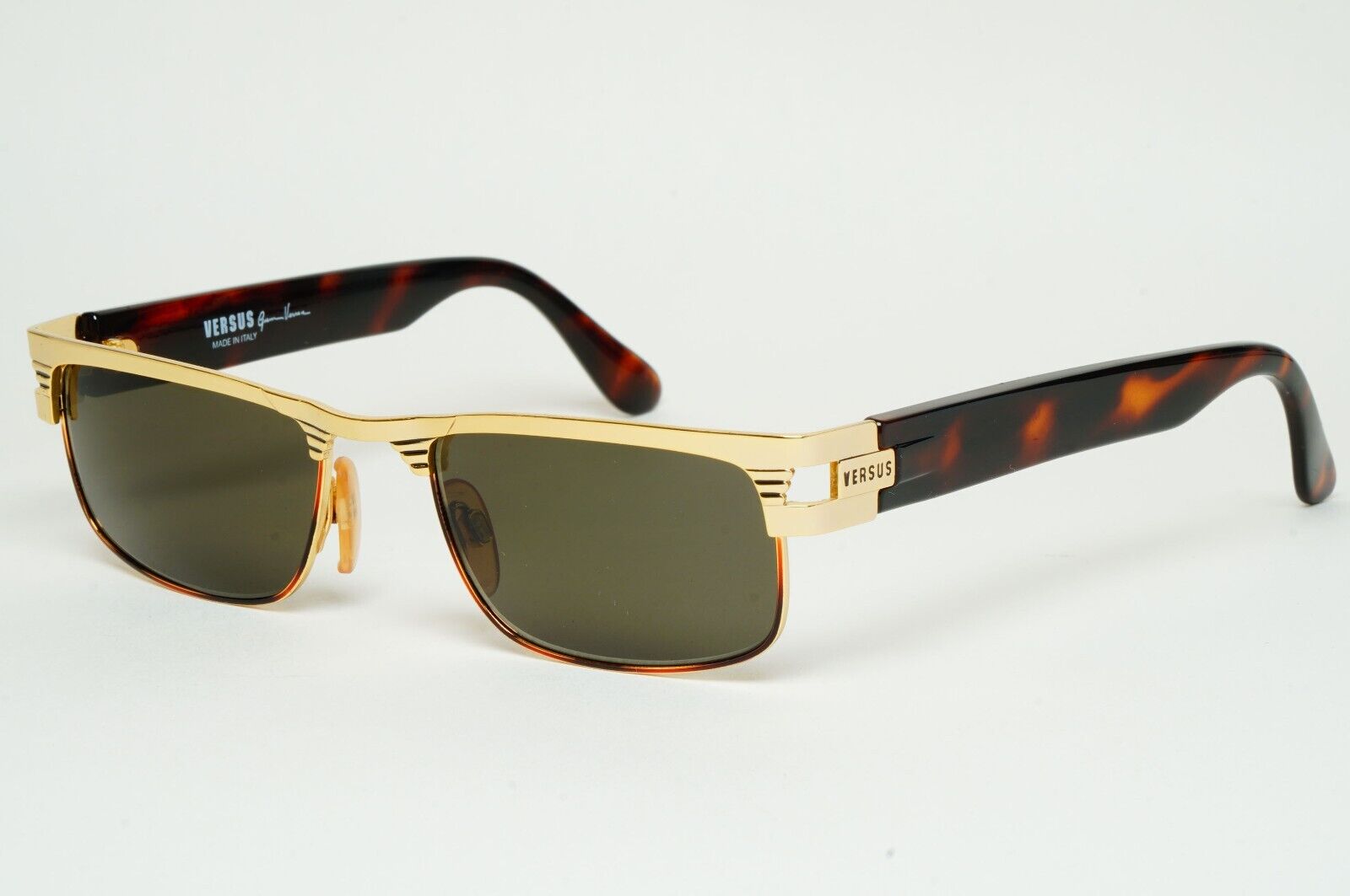 Versus Sunglasses 1996 by Gianni Versace Vintage Gold Grey MOD F26 COL 36M