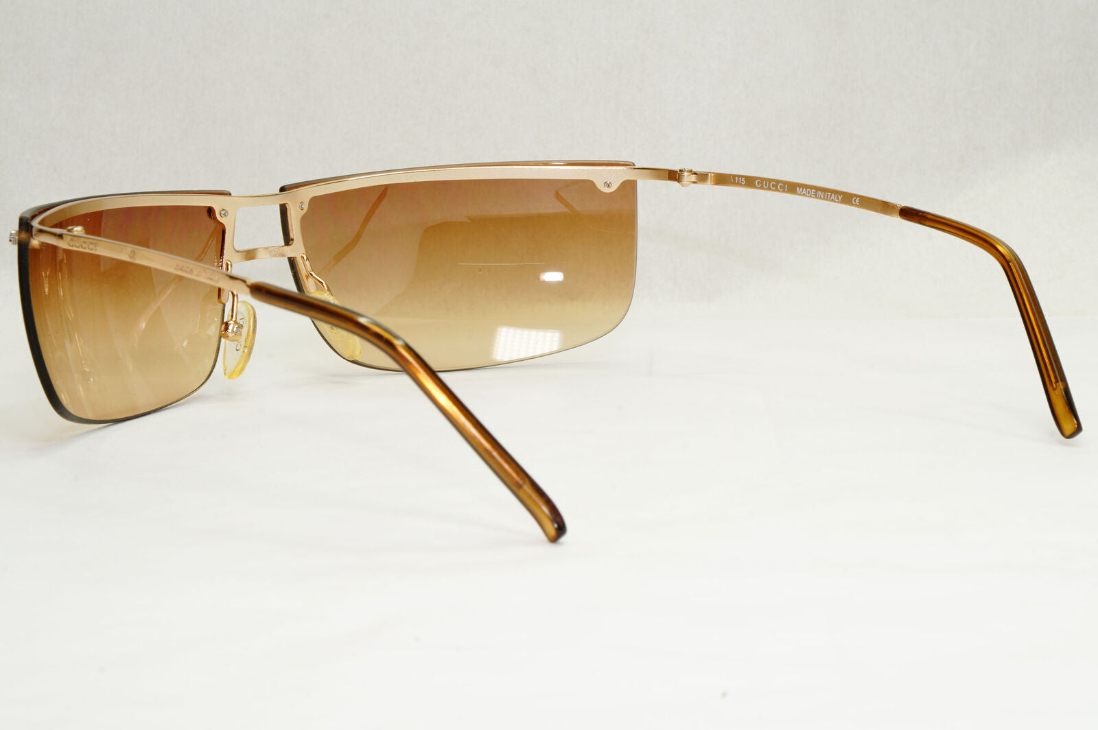 Gucci Sunglasses 2003 Vintage Wrap Gold Brown Gradient GG 2653/S OOOBA 130124