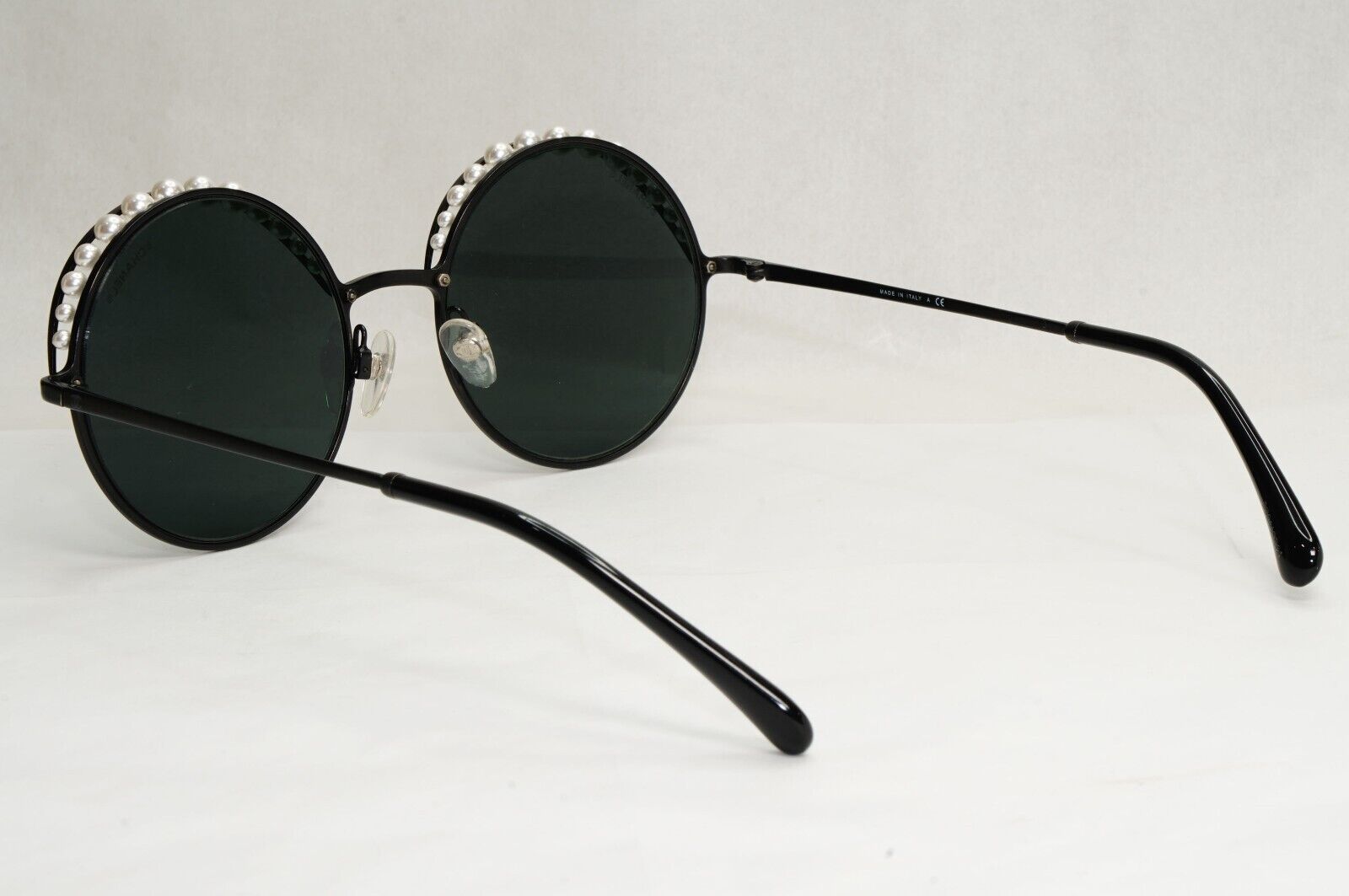 Chanel Sunglasses Pearl Black Round Metal Grey 4234-H C.101/S4 53mm