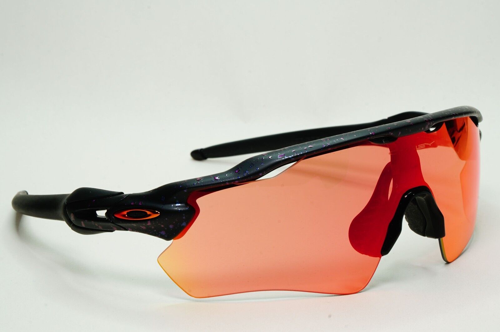 Oakley Sunglasses OO 9208 Radar EV Path Black Orange Colorshift Splatter E4