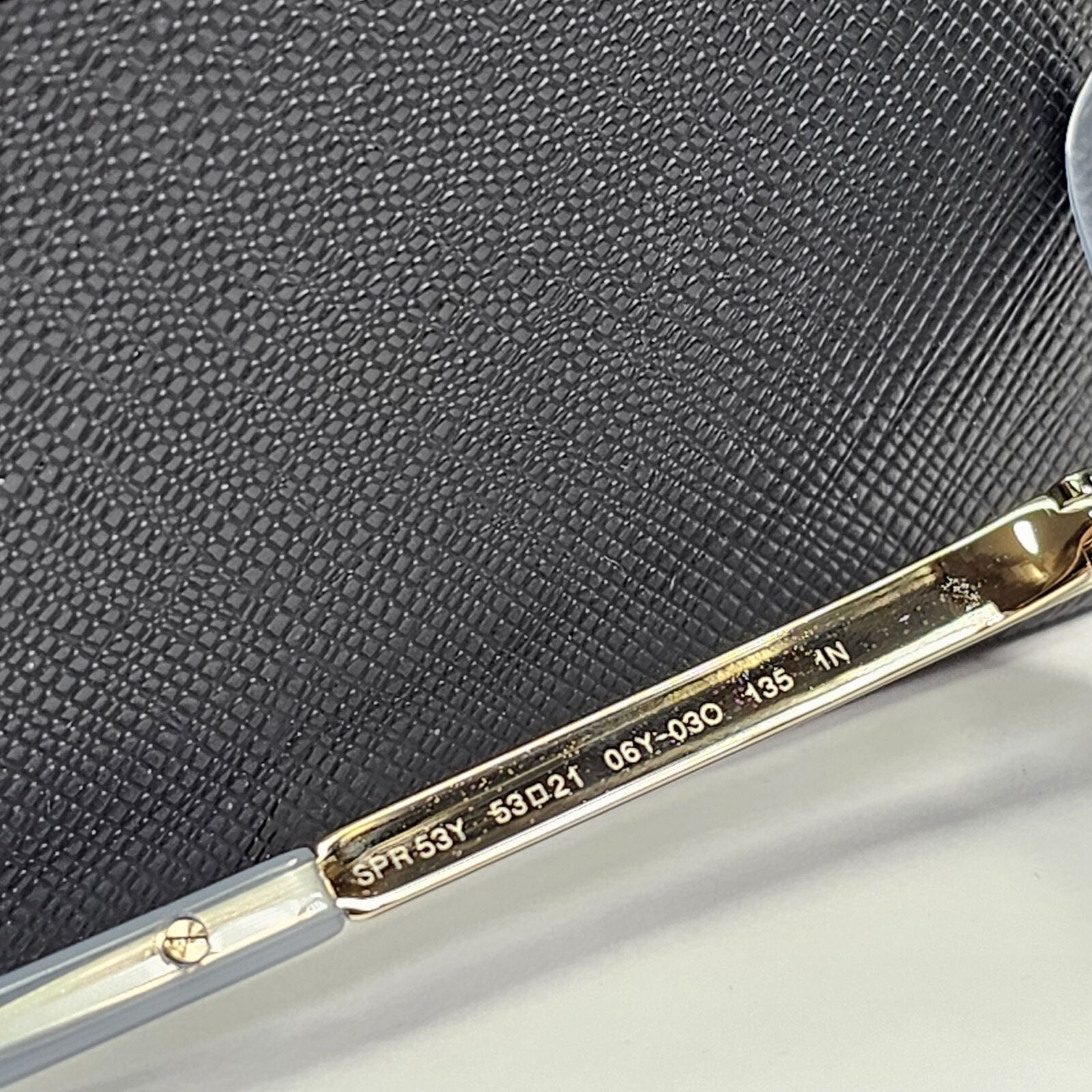 Prada Sunglasses Blue Gold Gradient Square Ceruleo Opal PR53YS SPR 53Y 06Y-03O