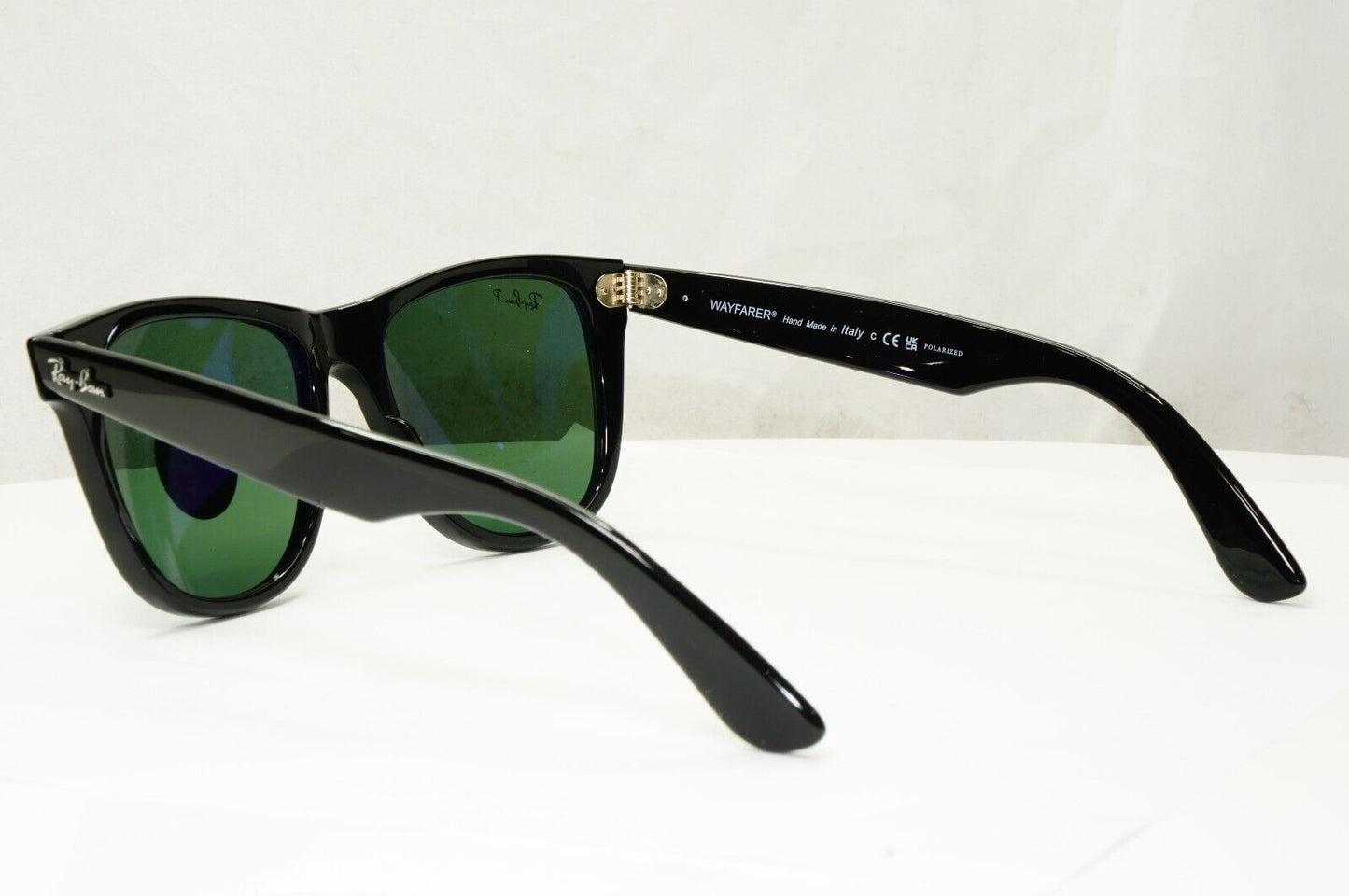 Ray-Ban Sunglasses Wayfarer Polarised Square Black RB 2140 901/58 Large 54mm