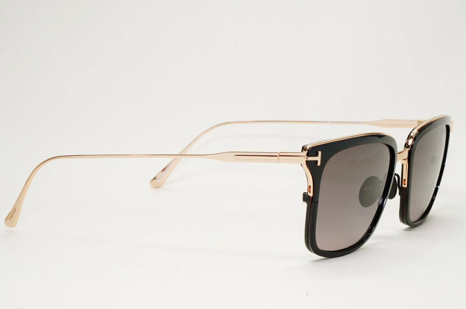 Tom Ford Sunglasses Hayden Titanium Black Gold Grey Square TF 831 01K FT0831
