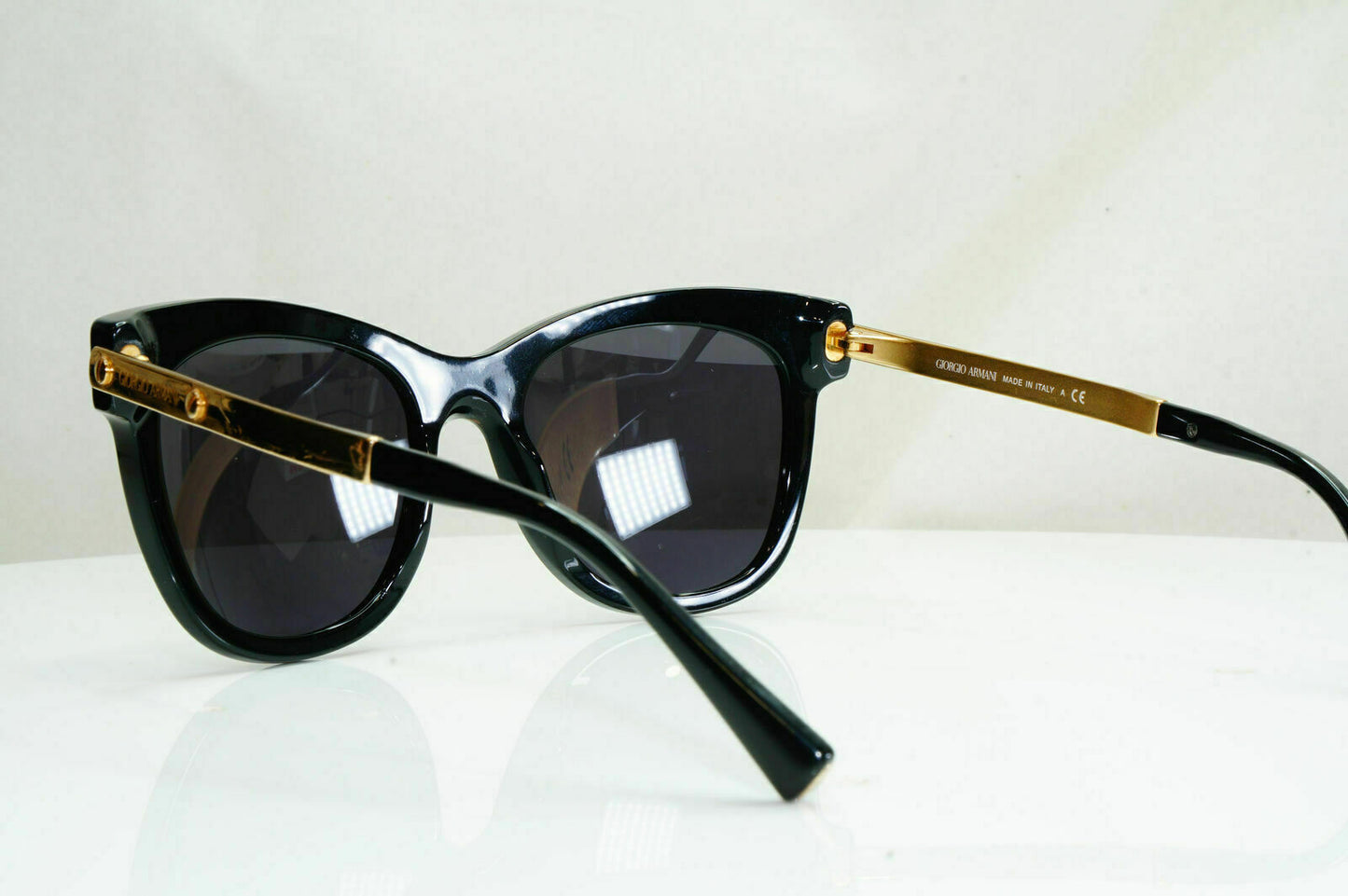 Authentic GIORGIO ARMANI Sunglasses Gold Square BLACK AR 8011 5017/87 27006