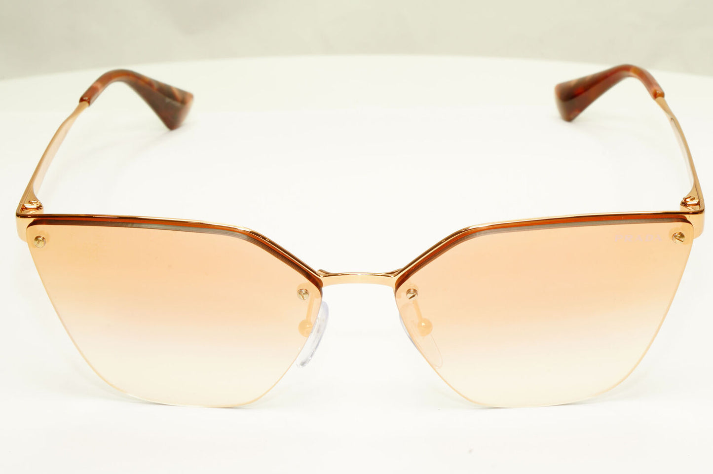Prada Gold Cinema Mirror Sunglasses Gradient Pink Catwalk PR68TS SPR 68T SVF-AD2