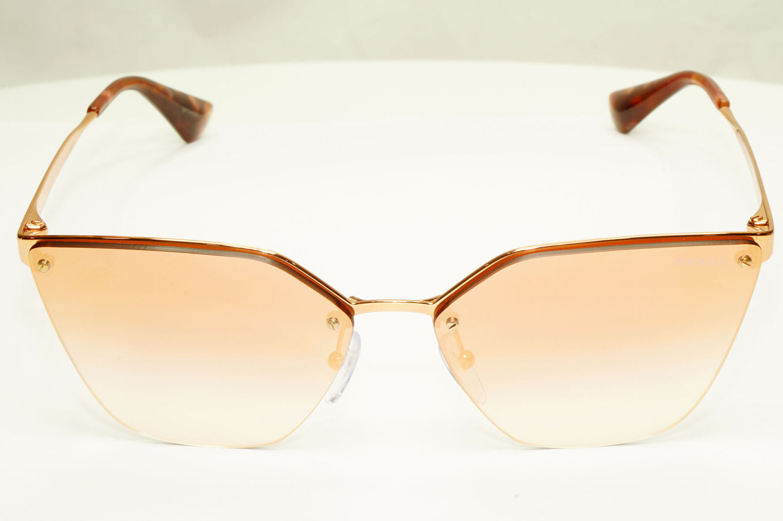 Prada Gold Cinema Mirror Sunglasses Gradient Pink Catwalk PR68TS SPR 68T SVF-AD2