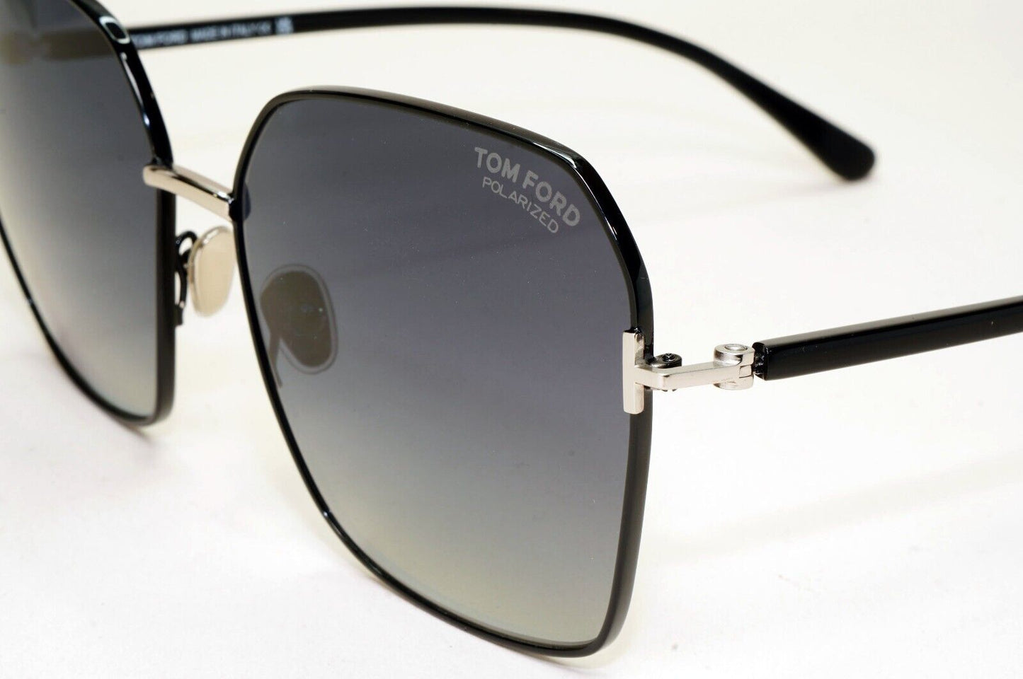 Tom Ford Sunglasses Claudia-02 Black Polarised Grey Large FT0839 TF839 01D 62mm