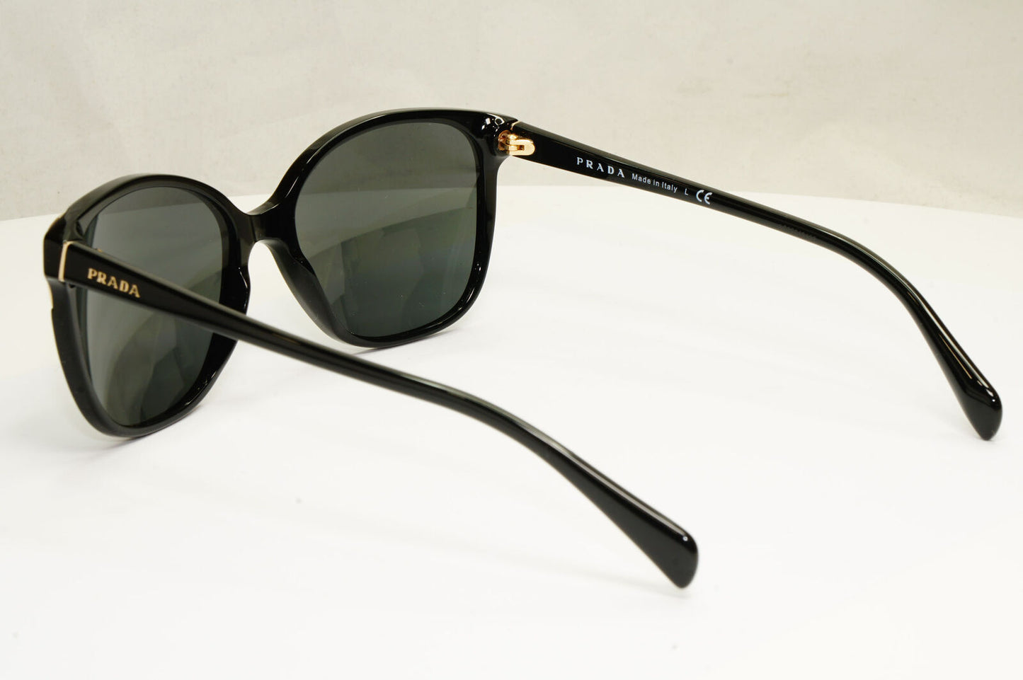 Prada Black Gold Sunglasses Square Designer Luxury Womens PR01OS SPR 01O 1AB-1A1