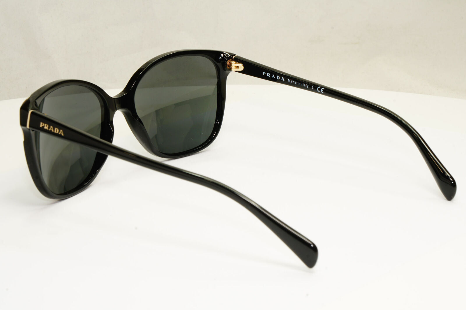 Prada Black Gold Sunglasses Square Designer Luxury Womens PR01OS SPR 01O 1AB-1A1