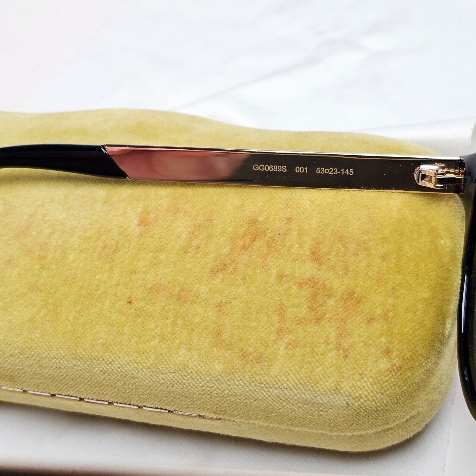 Gucci Sunglasses 2020 Black Gold grey Pilot GG0689S 001 53mm 250125