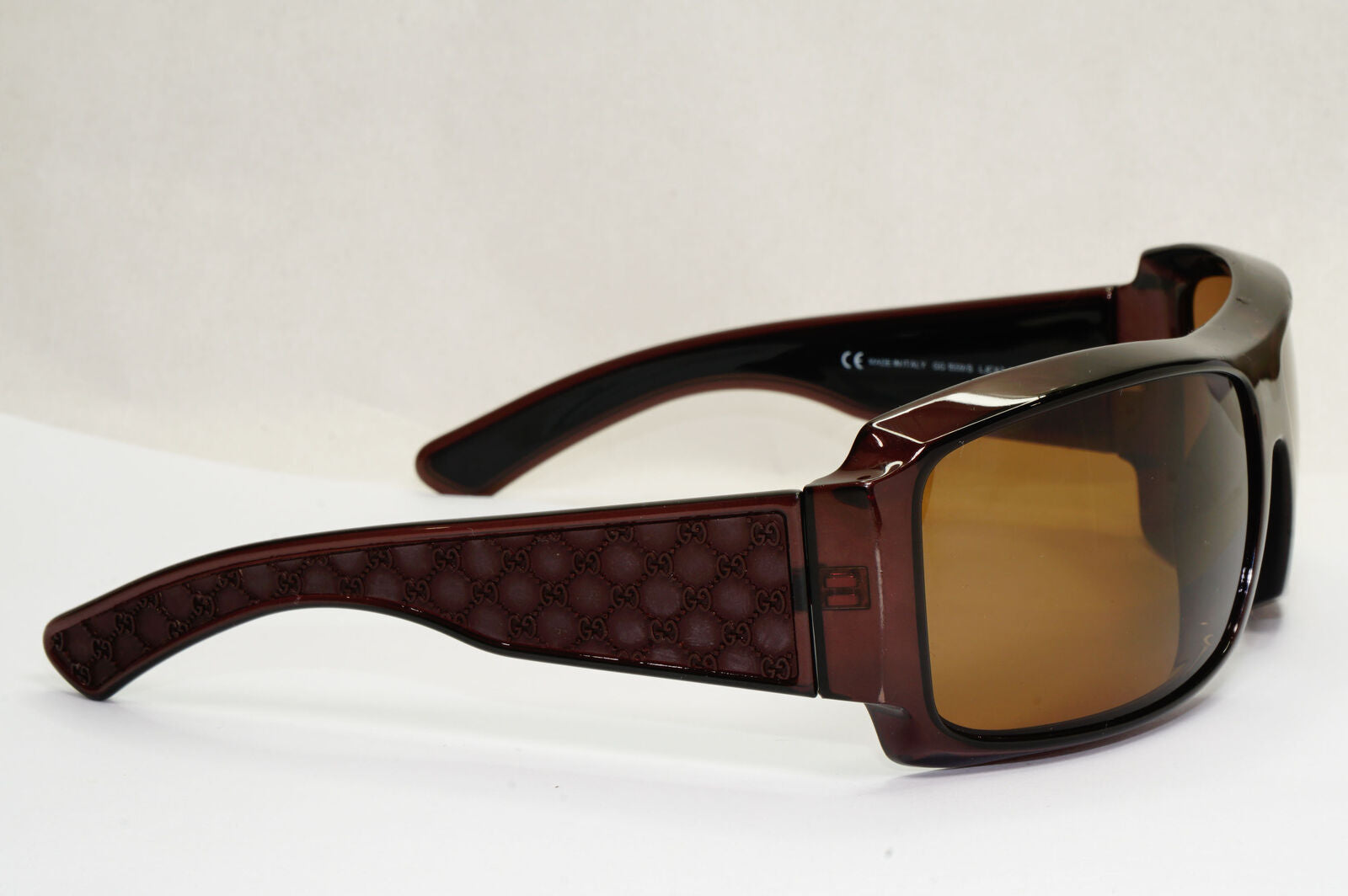 Gucci Sunglasses 2003 Vintage Monogram Brown Wrap Square GG 1559/S LJCX7 190224