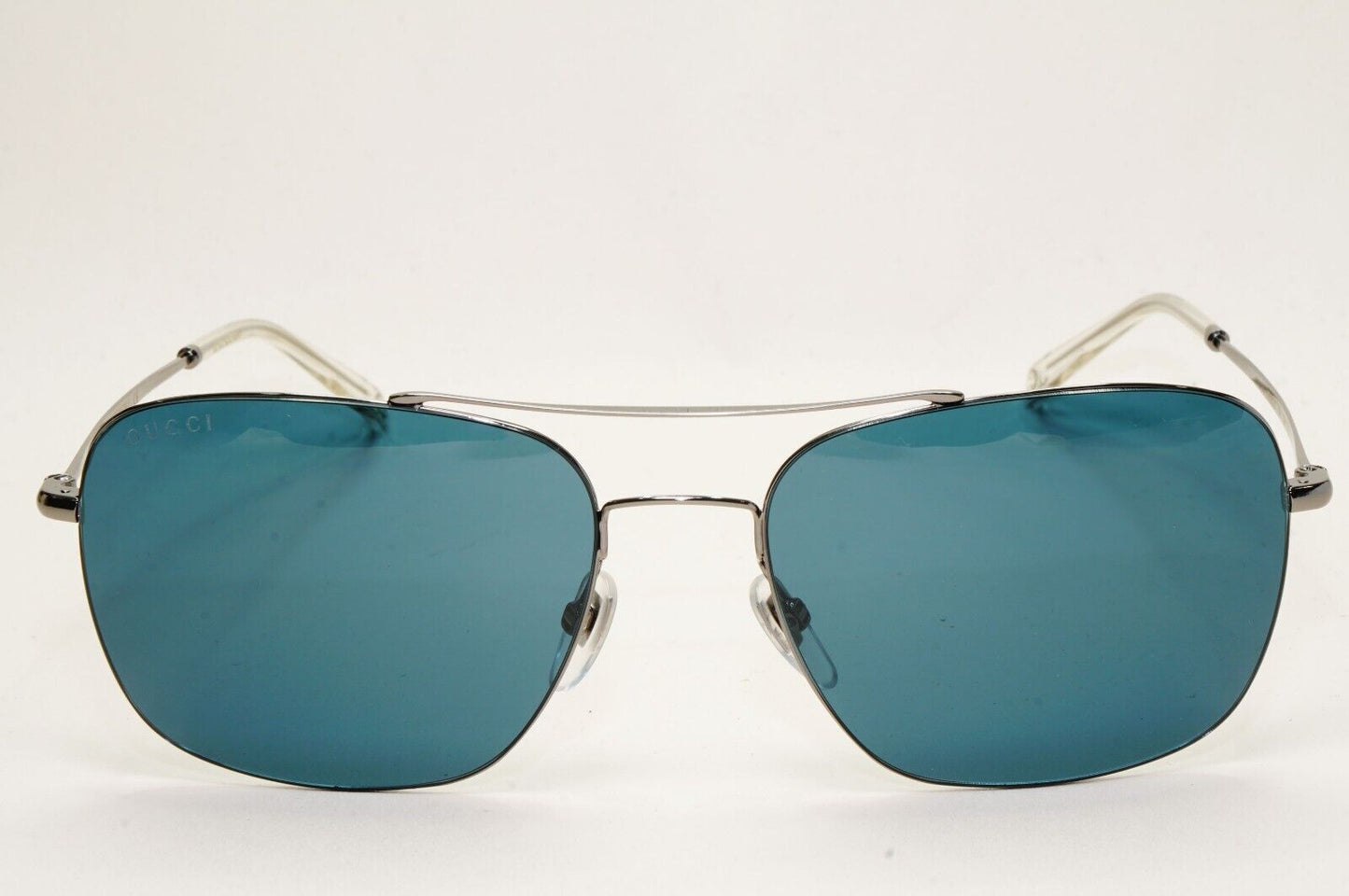 Gucci Sunglasses 2019 Ultralight Pilot Gunmetal Blue Teal GG 0503S 004 011124