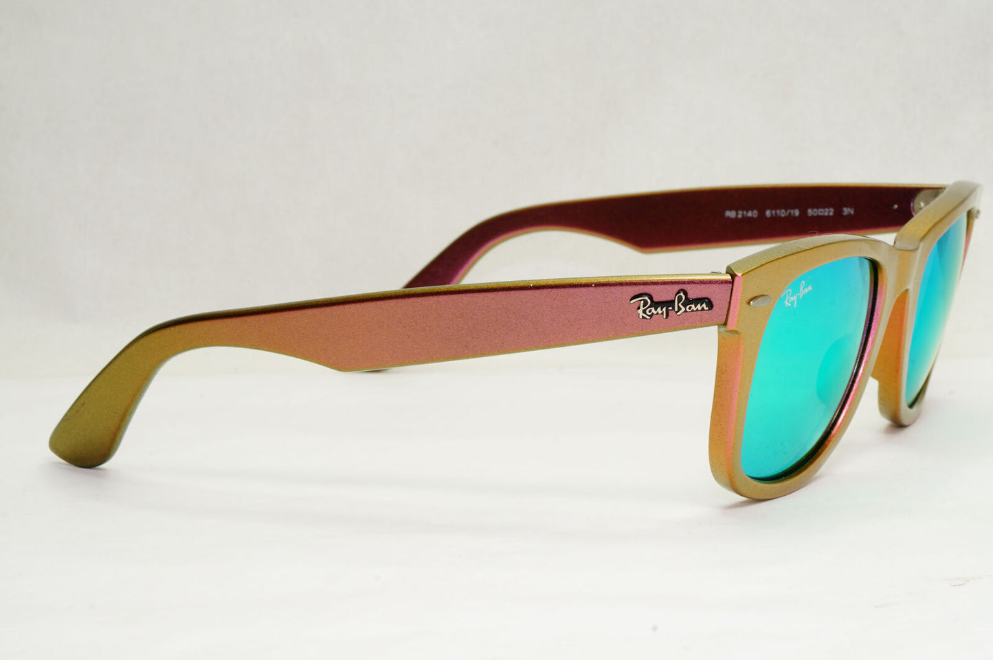 Ray-Ban Sunglasses Wayfarer Cosmo Jupiter Metallic Pink Brown RB 2140 6110/19