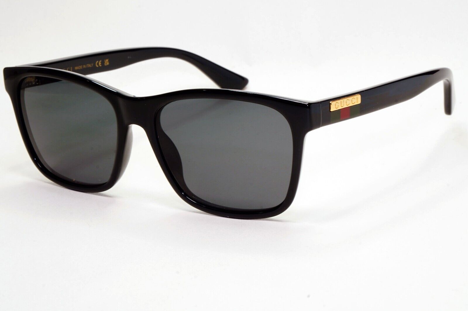 Gucci Sunglasses Black Year 2020 Square Gold Red Green GG 0746S 001 57mm 230924