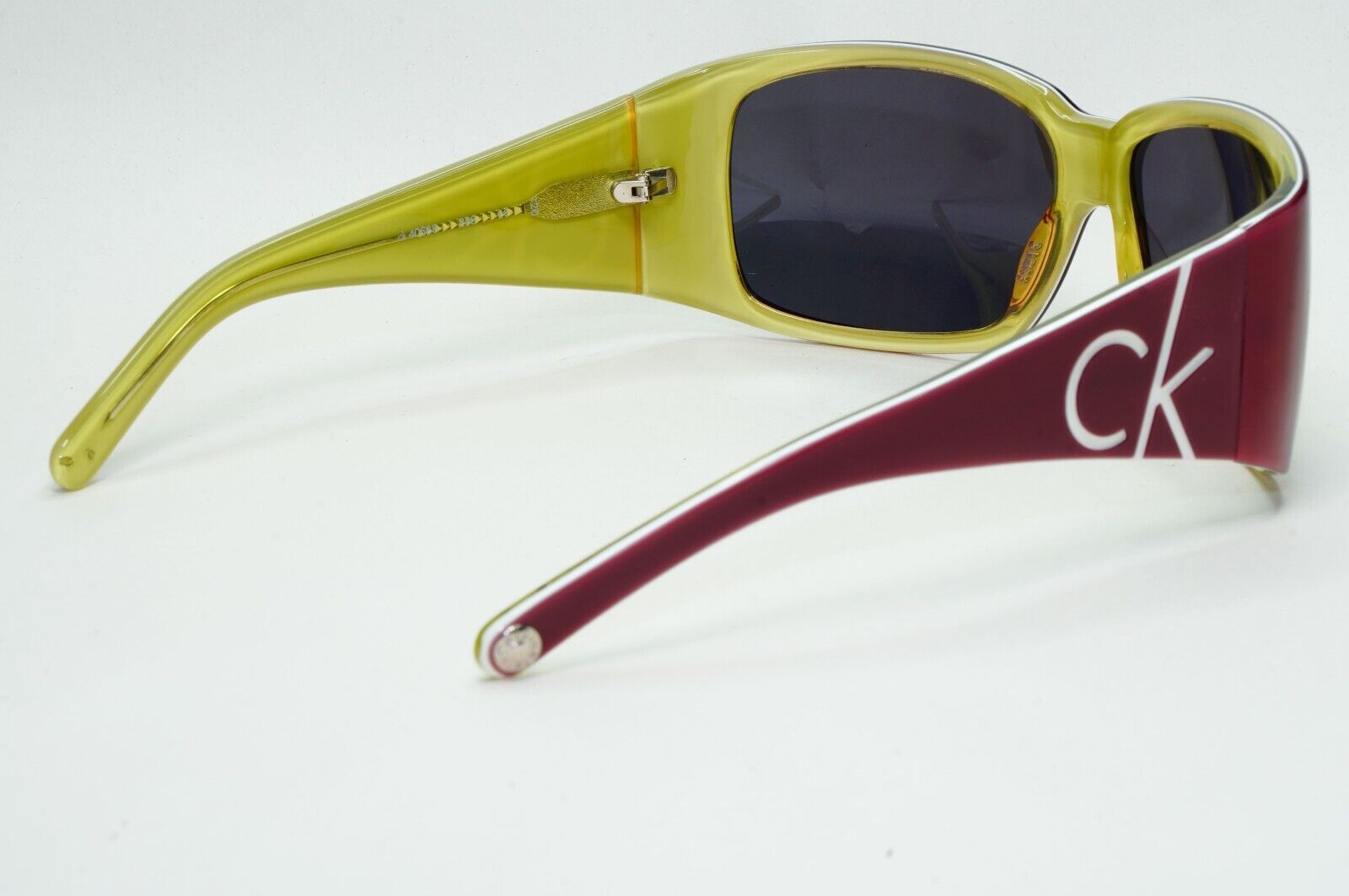 Calvin Klein Sunglasses 2005 Vintage Dark Red Black Unisex CK4066S 288 121124