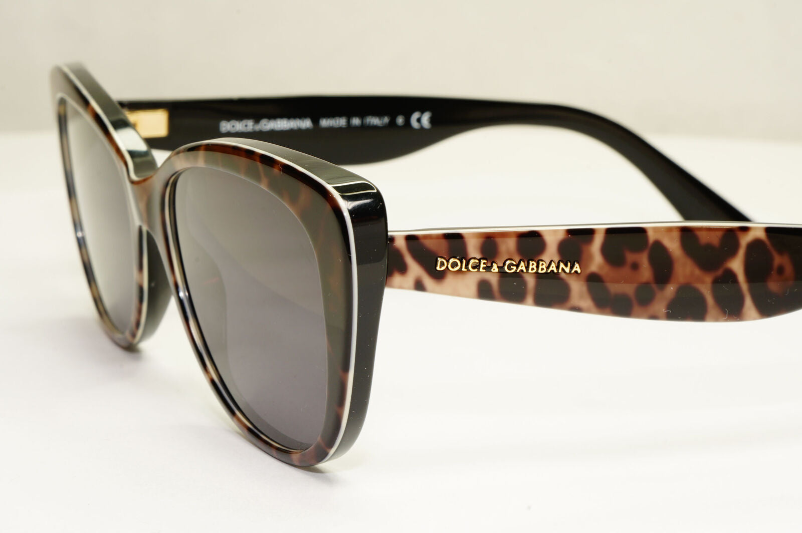 Dolce & Gabbana Sunglasses Leopard Black Brown Animal Print DG 3166 1995 250123