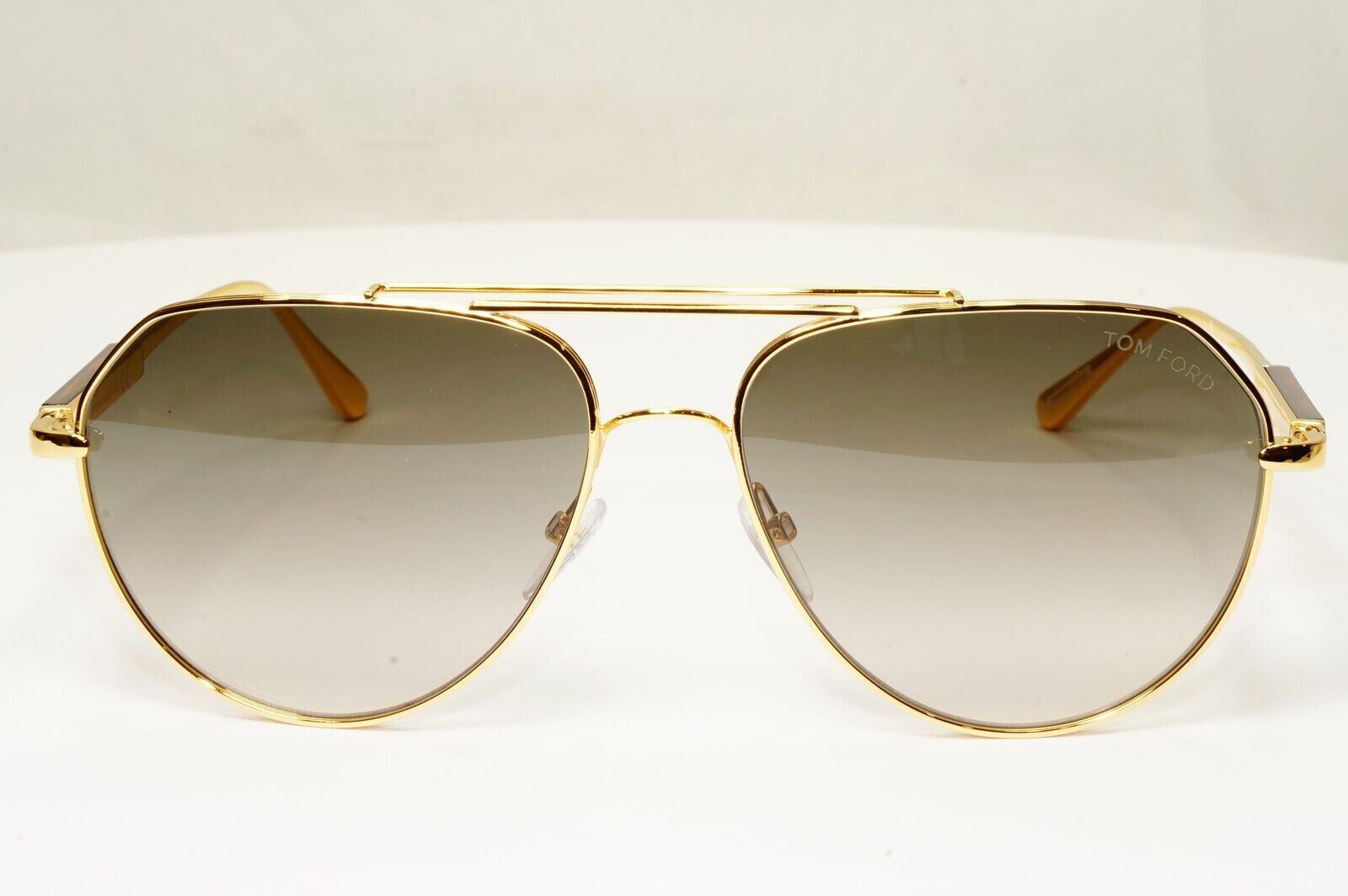 Tom Ford Sunglasses Gold Pilot Metal Brown Andes FT0670 TF 670 30B [b] 38157