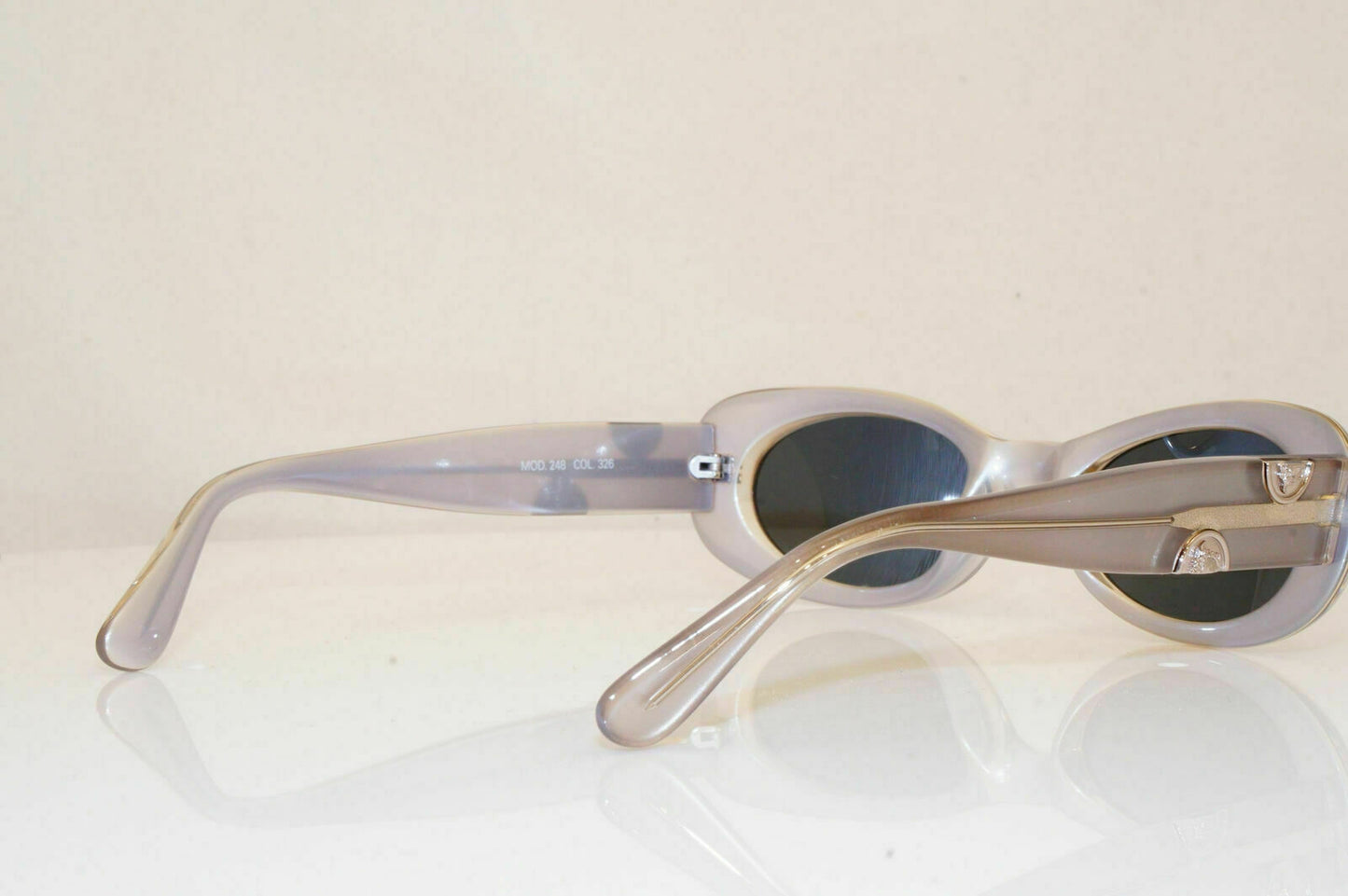 Authentic Gianni Versace 1996 Vintage Sunglasses Grey Medusa MOD 248 COL 326