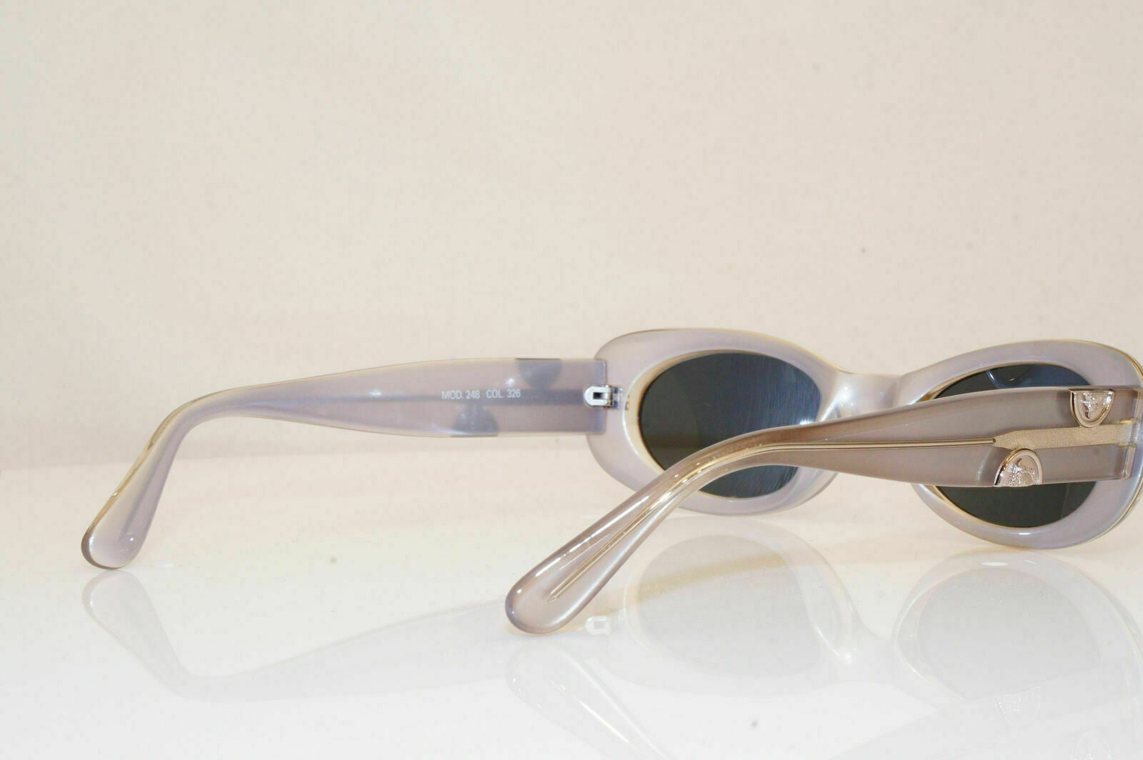Authentic Gianni Versace 1996 Vintage Sunglasses Grey Medusa MOD 248 COL 326