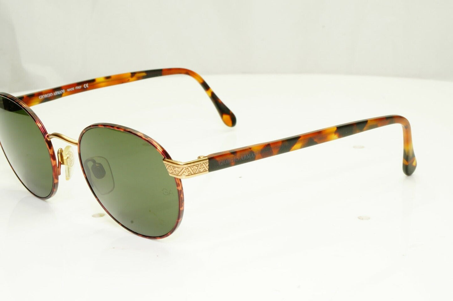 Giorgio Armani 1997 Gold Brown Vintage Retro Sunglasses Men Women 50mm 643 832