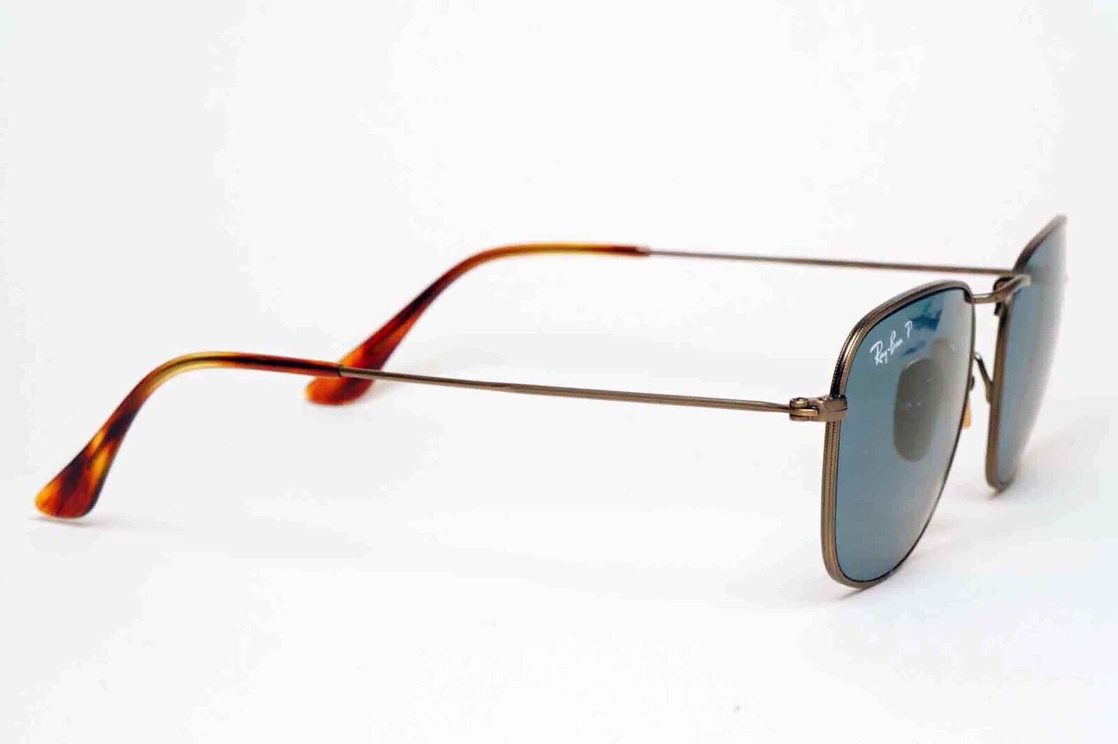 Ray-Ban Sunglasses Frank Titanium Polarised Bronze Blue RB 8157 9207/T0 51mm