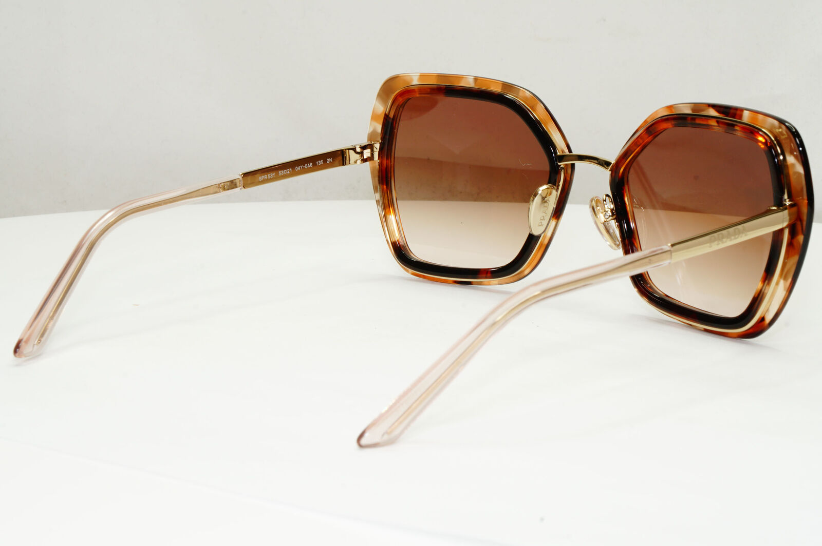 Prada Sunglasses Brown Caramel Tortoise Gold Gradient PR53YS SPR 53Y 04Y-0A6