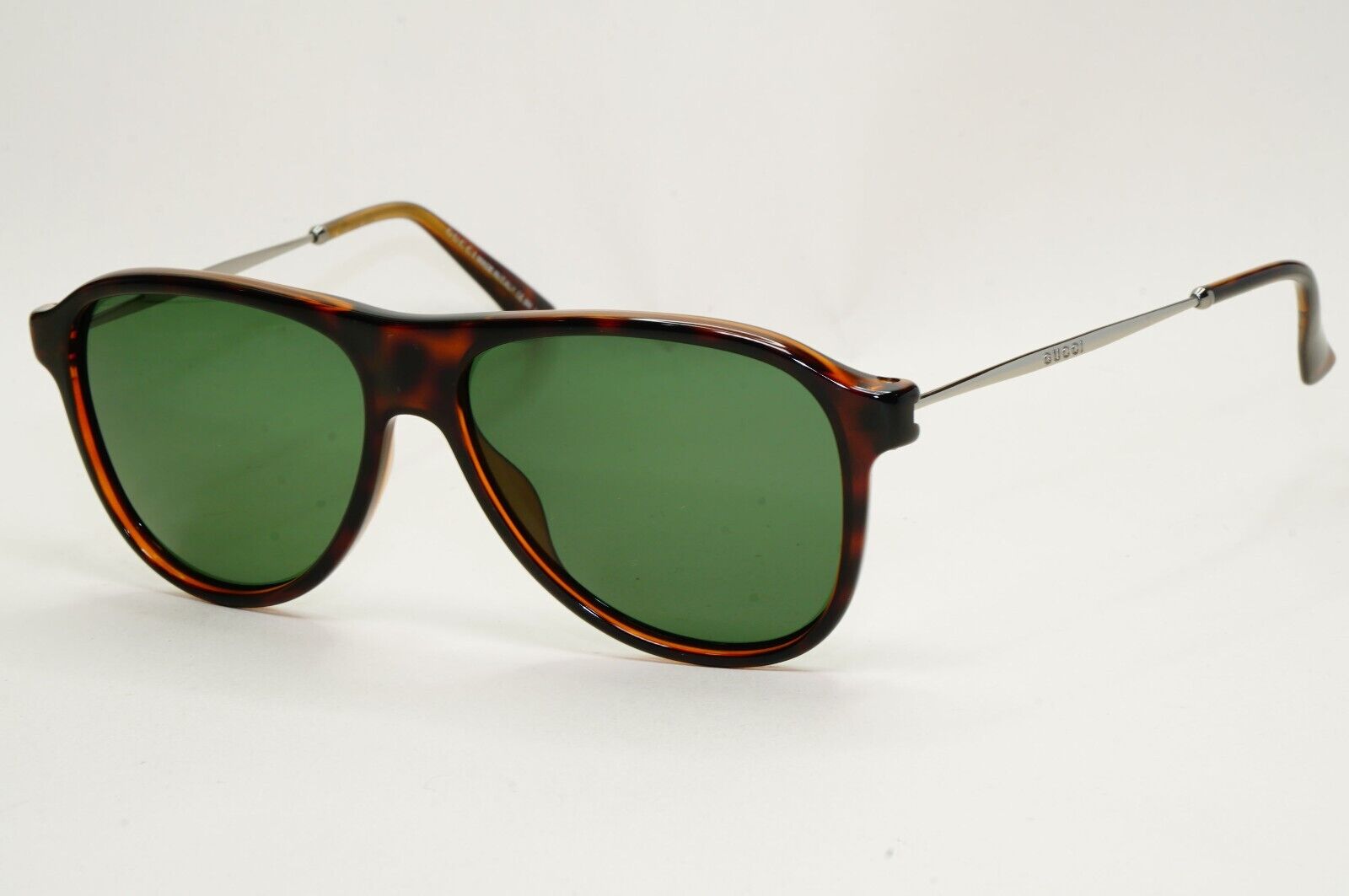 Gucci Sunglasses 2012 Vintage Brown Tortoise Green Square GG 1058/S 3MA5L 081124