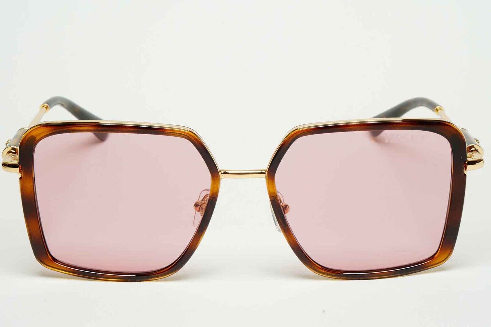 Versace Sunglasses Oversized Square Brown Gold Pink MOD VE 2261 1002/84 56mm