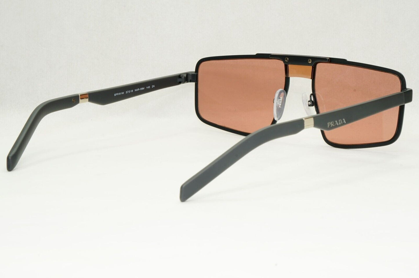 Prada Sunglasses Grey Dark Violet Burgundy Matte PR61WS SPR 61W NAR-08M 57mm
