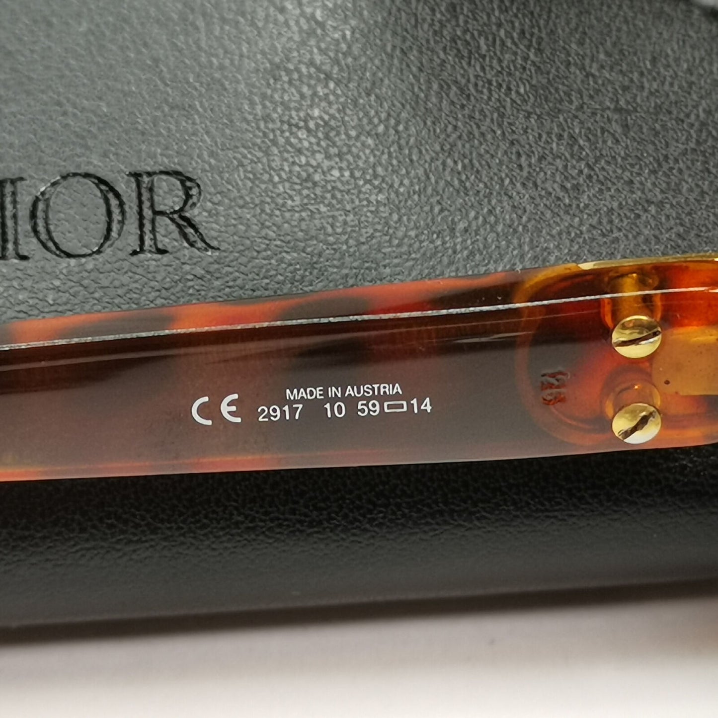 Dior 1990s Gold Sunglasses Austria Vintage Brown Square Womens 2917 10