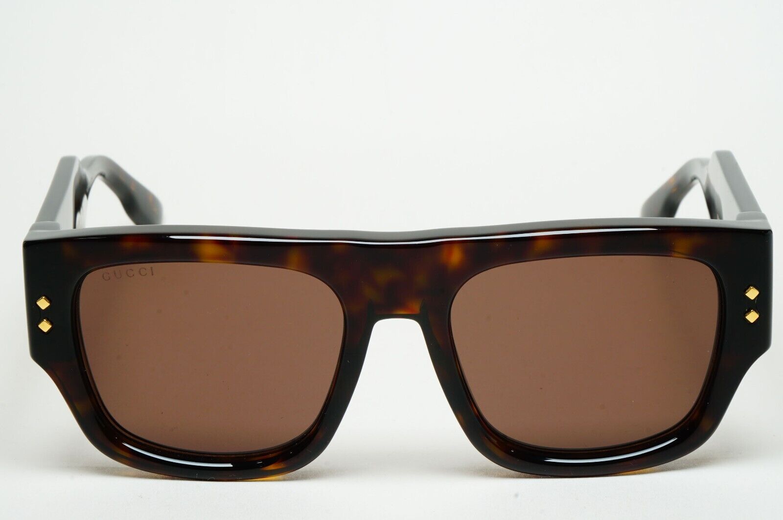 Gucci Sunglasses 2023 Brown Tortosise Square Heavy Thick GG1262S 002 290125