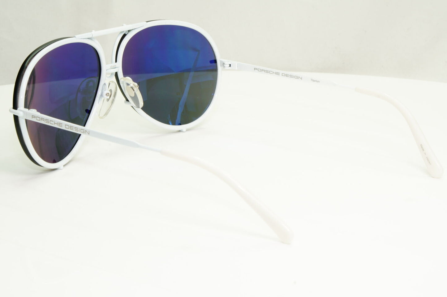 Porsche Design Titanium Japan Sunglasses Pilot White P8478 P 60mm Small Unisex