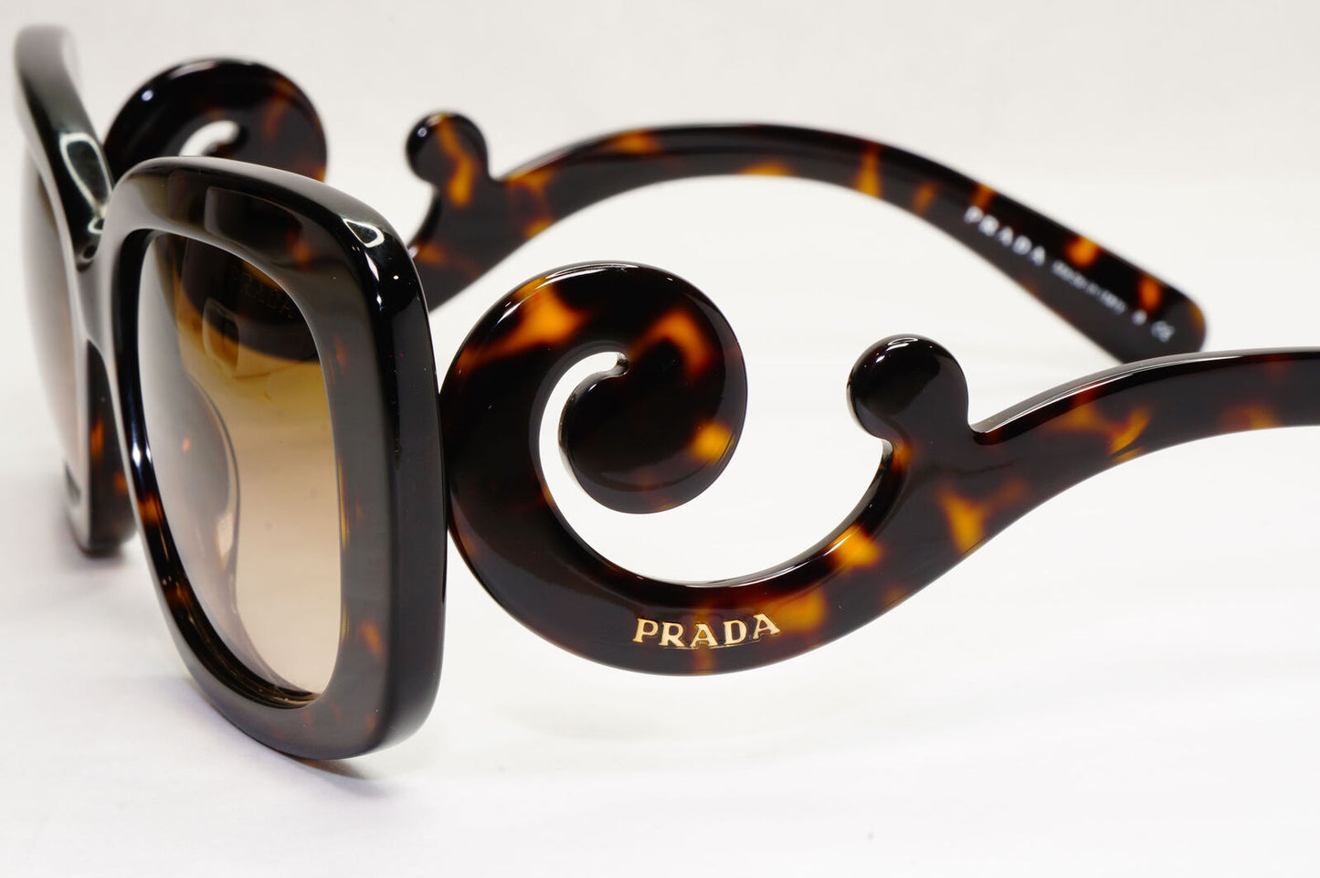 Prada Sunglasses Baroque Swirl Brown Square PR27OS SPR 27O 2AU-6S1 141223