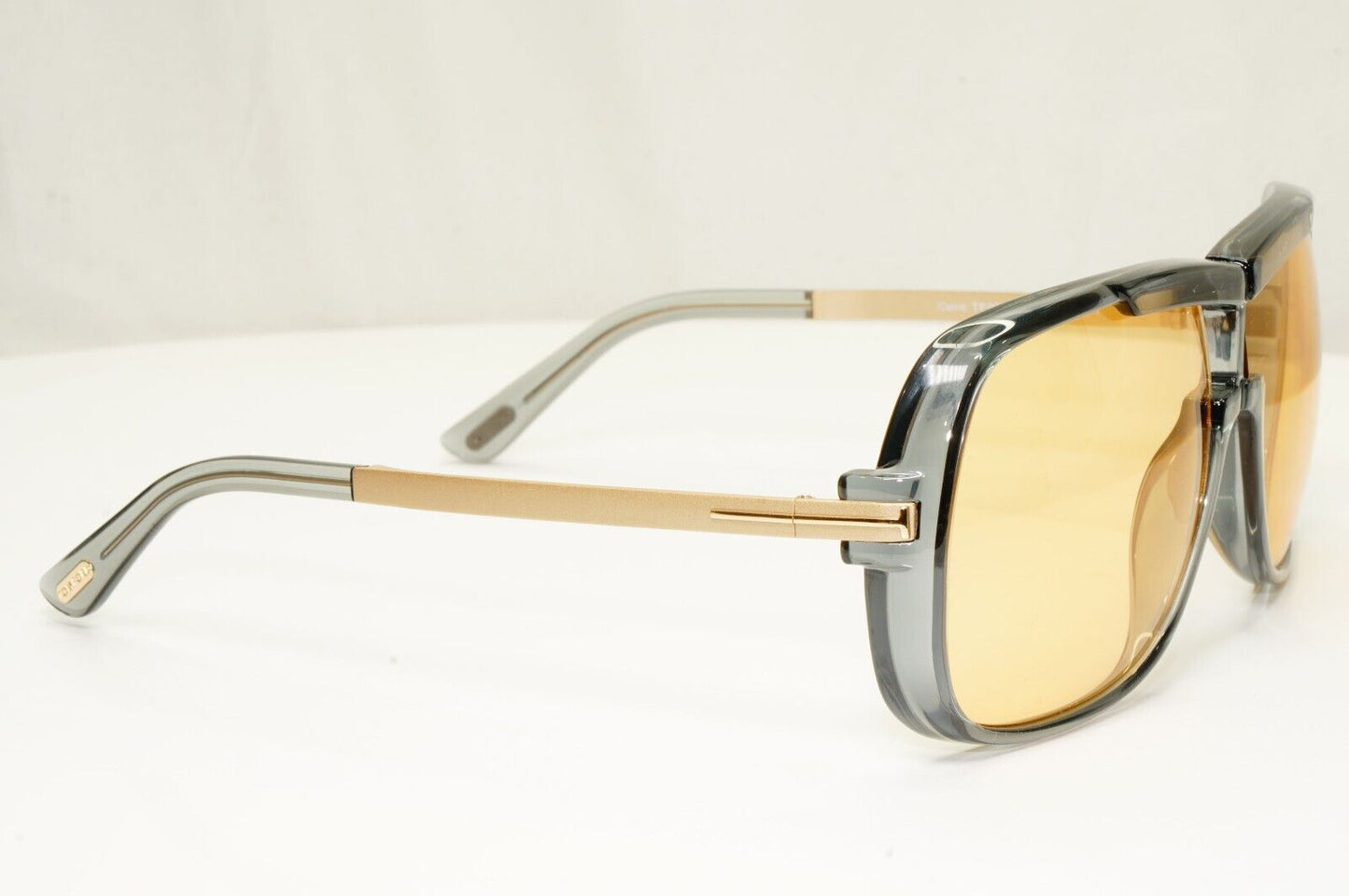 Tom Ford Sunglasses Caine Grey Gold Ochre Yellow Square Caine FT0800 TF 800 20E