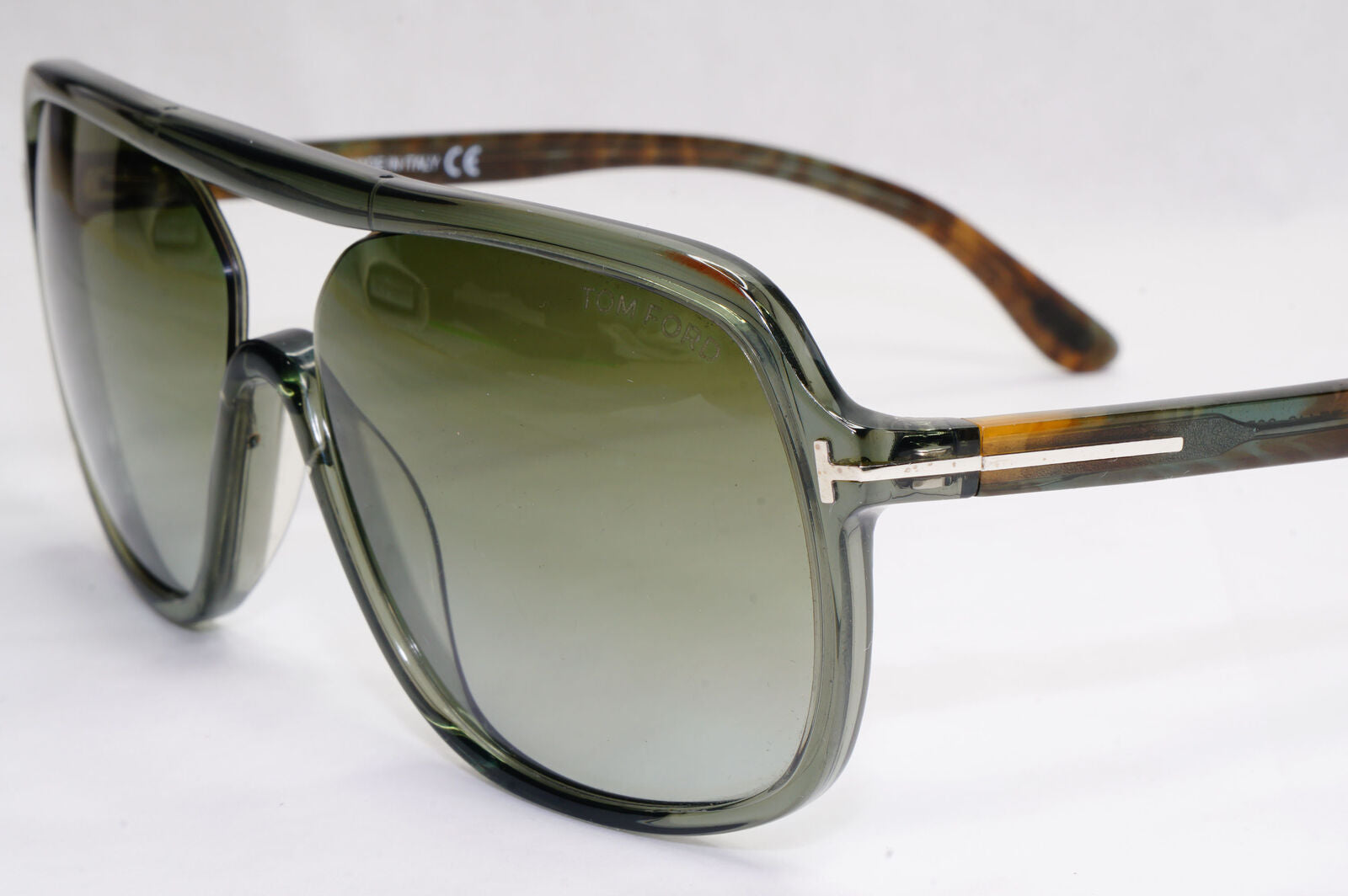 Tom Ford Sunglasses Robert Square Green Gradient Brown FT0442 TF 442  96B 070224