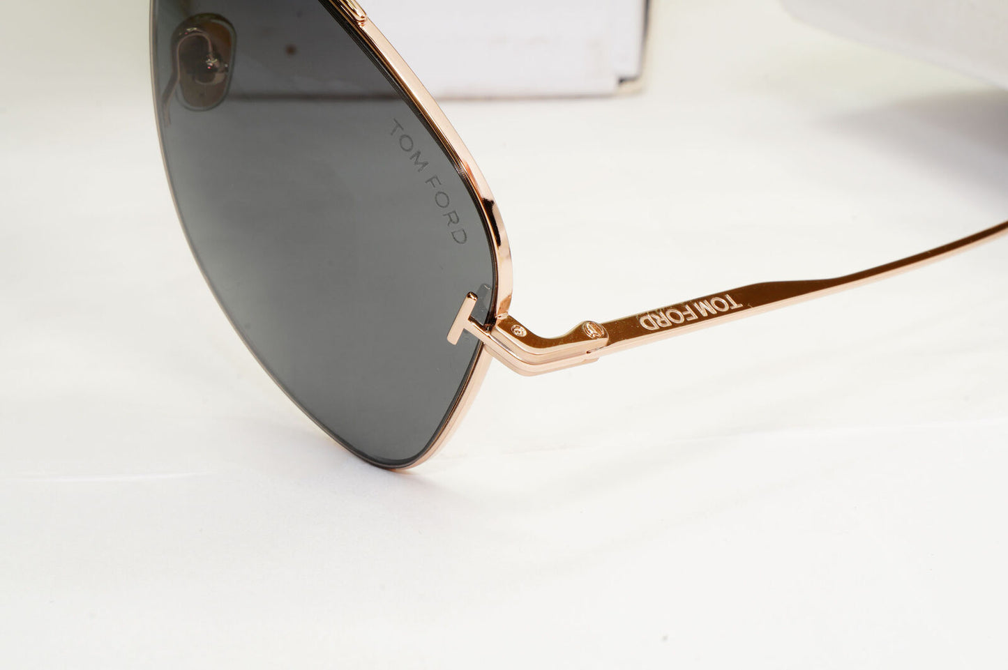 Tom Ford Sunglasses Jaden Gold Grey Metal Pilot Square FT1017 TF 1017 28A