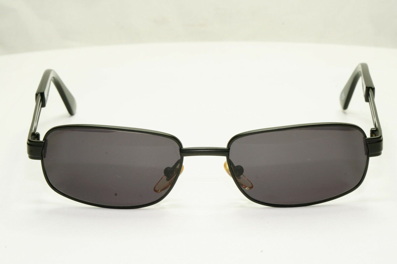 Gianni Versace 1996 Vintage Unisex Black Oval Metal Sunglasses MOD S16 COL 028