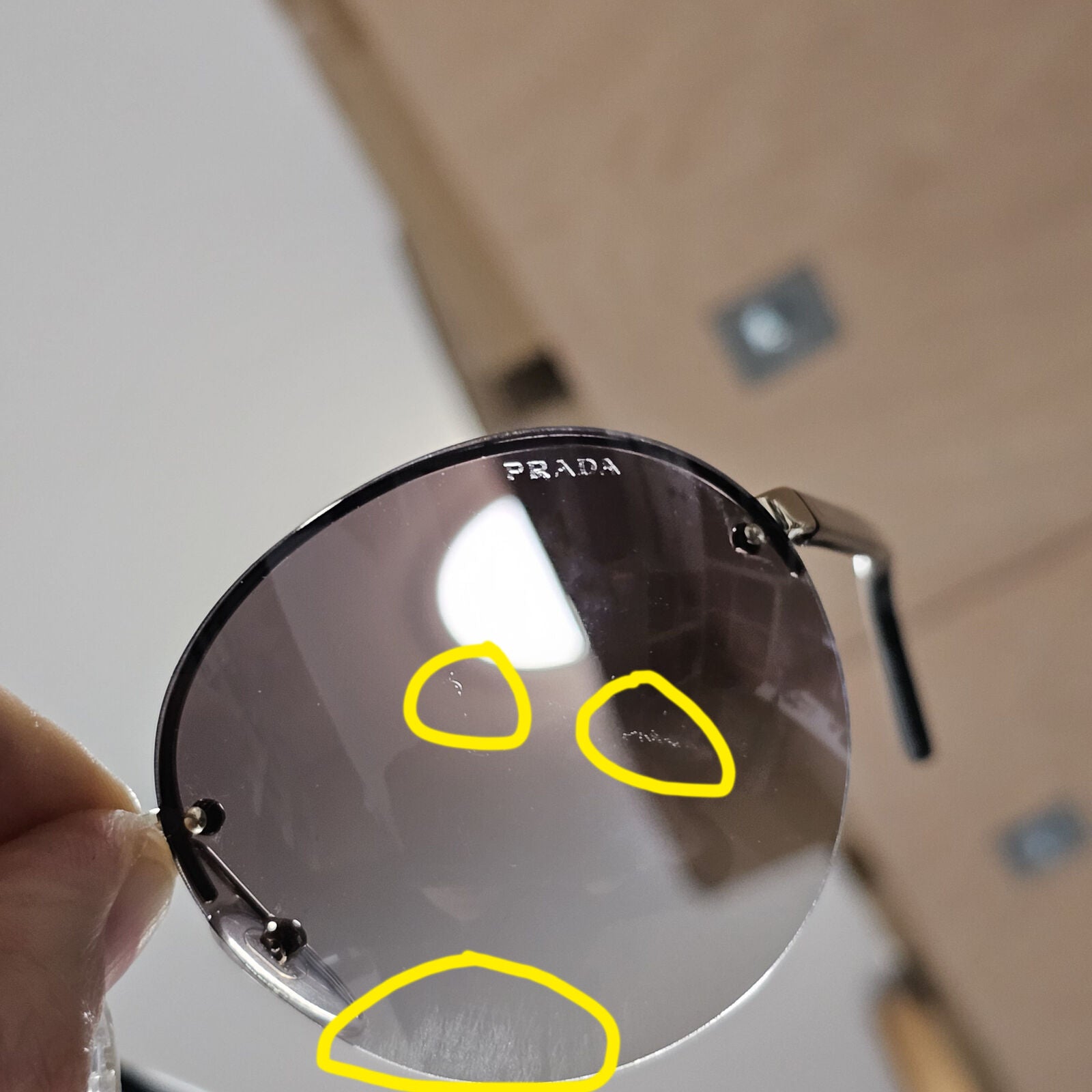 Prada Sunglasses Round Black Grey Gradient PR68VS SPR 68V ZVN-0A7 050124