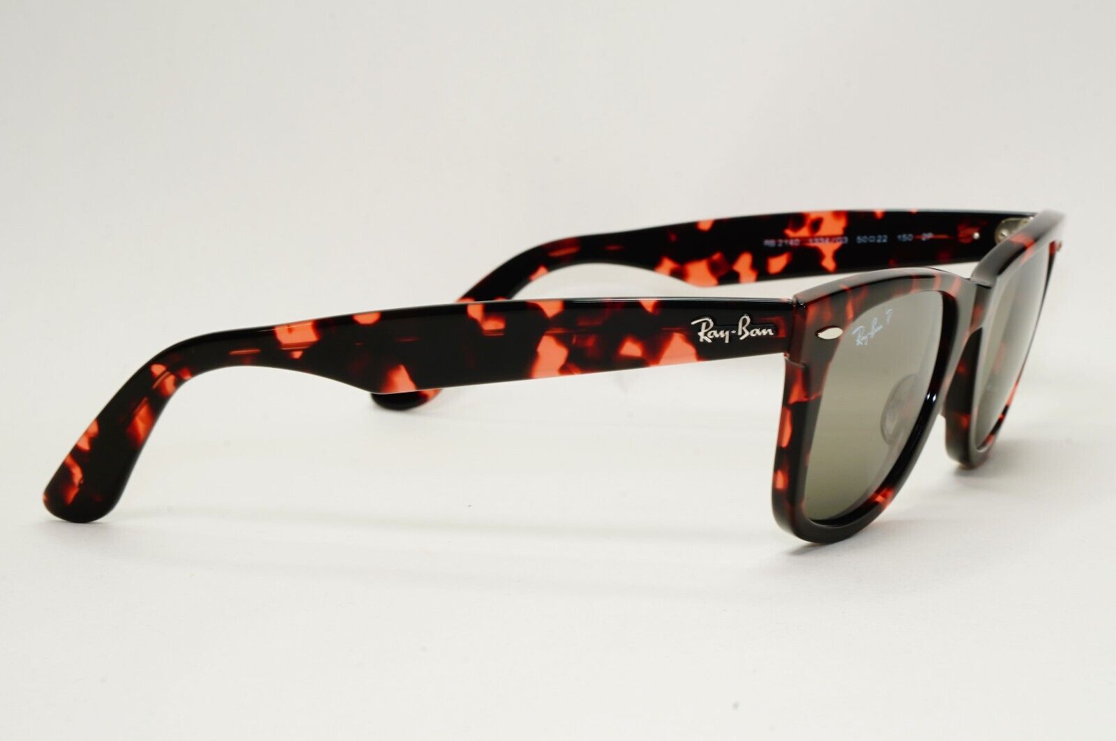 Ray-Ban Sunglasses Wayfarer Polarised Chromance Brown Havana RB 2140 1334/G3